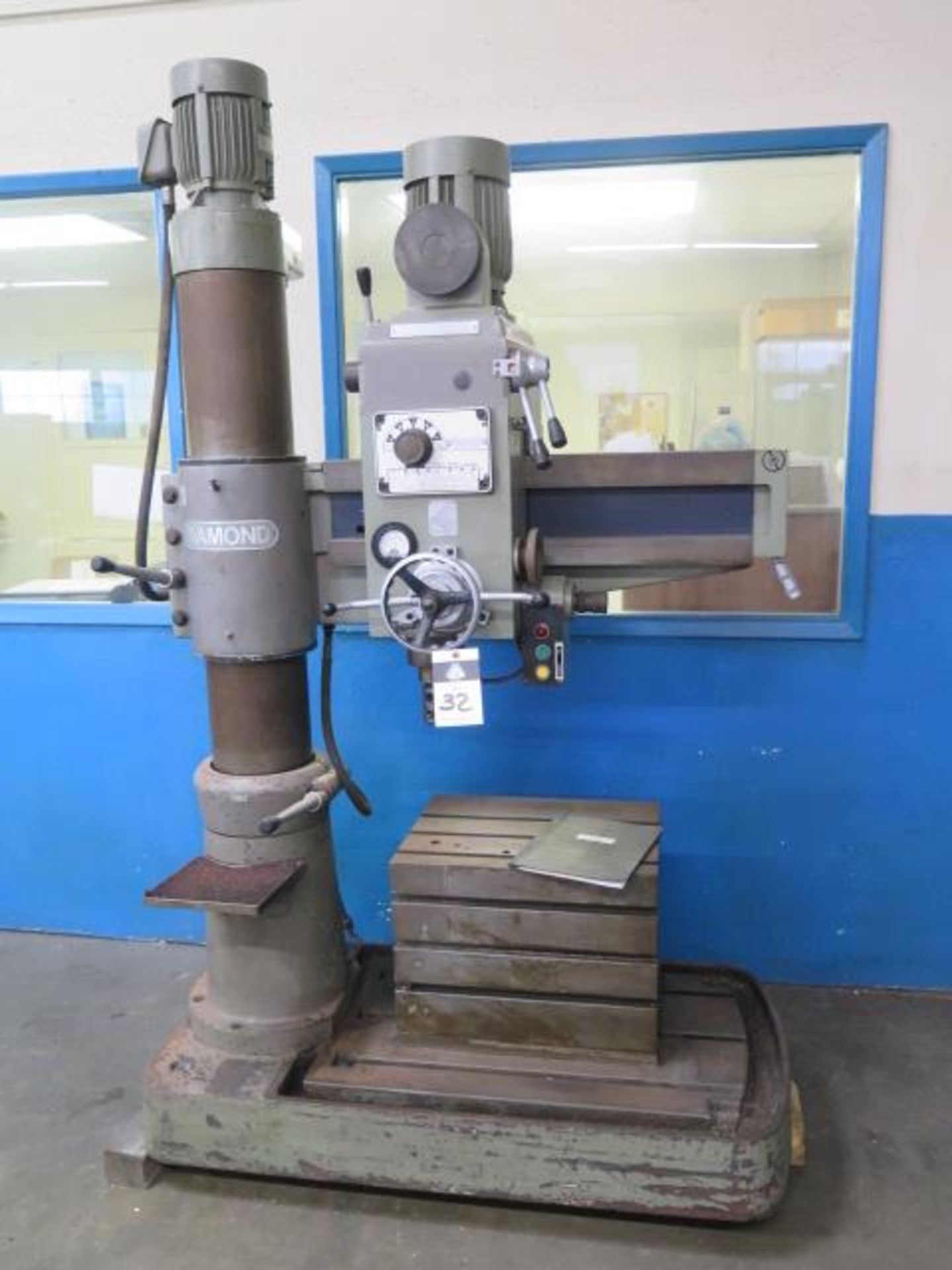 Diamond mdl. 800 “Hole Master” 8” Column x 20” Radial Arm Drill s/n 13322 w/ 88-1500 RPM, SOLD AS IS
