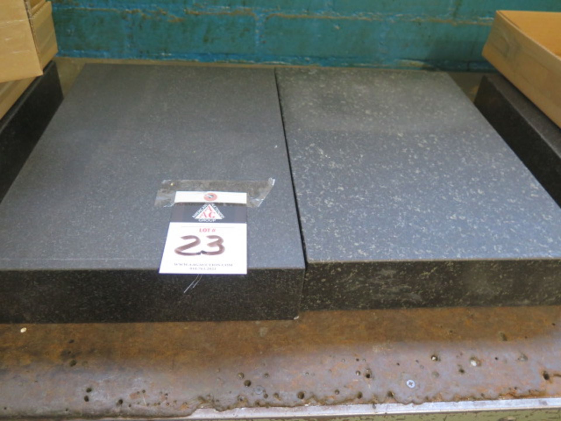 12" x 18" x 3" Granite Surface Plates (2) (SOLD AS-IS - NO WARRANTY)