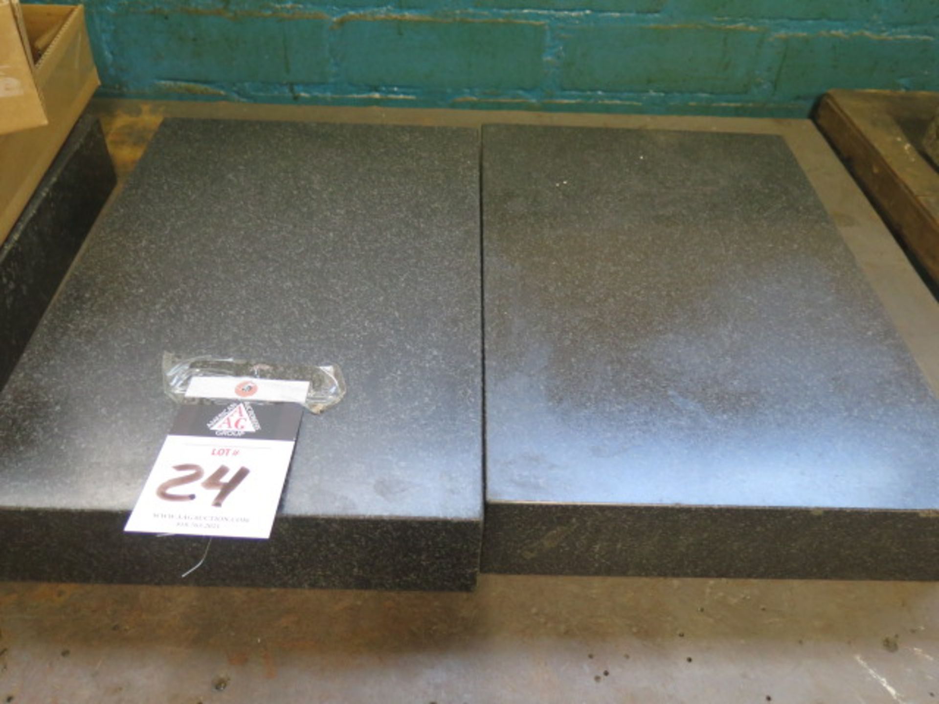 12" x 18" x 3" Granite Surface Plates (2) (SOLD AS-IS - NO WARRANTY)