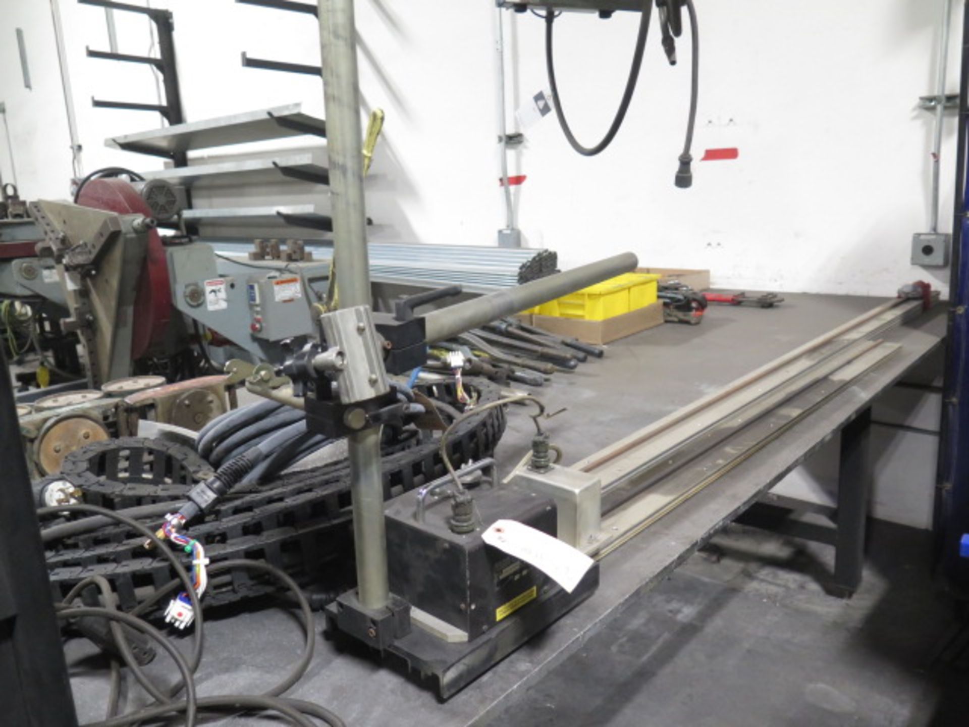 Cypress Pipe Cutting Line w/ Bug-O Syst mdl. SEO-4450 Weld Positioner w 16" 3-Jaw Chuck, SOLD AS IS - Image 10 of 20