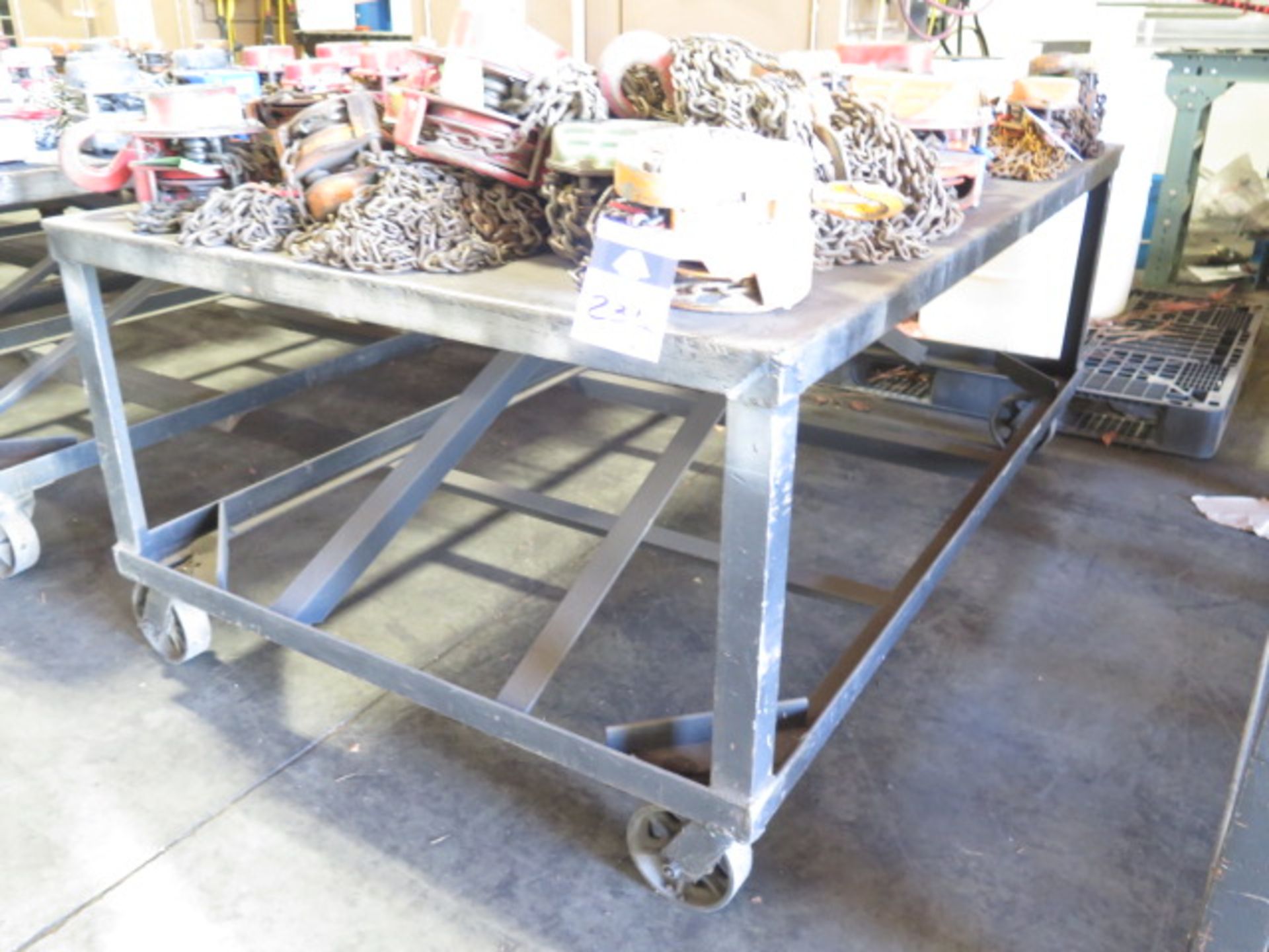 Rolling Steel Tables (2) (SOLD AS-IS - NO WARRANTY) - Image 3 of 3