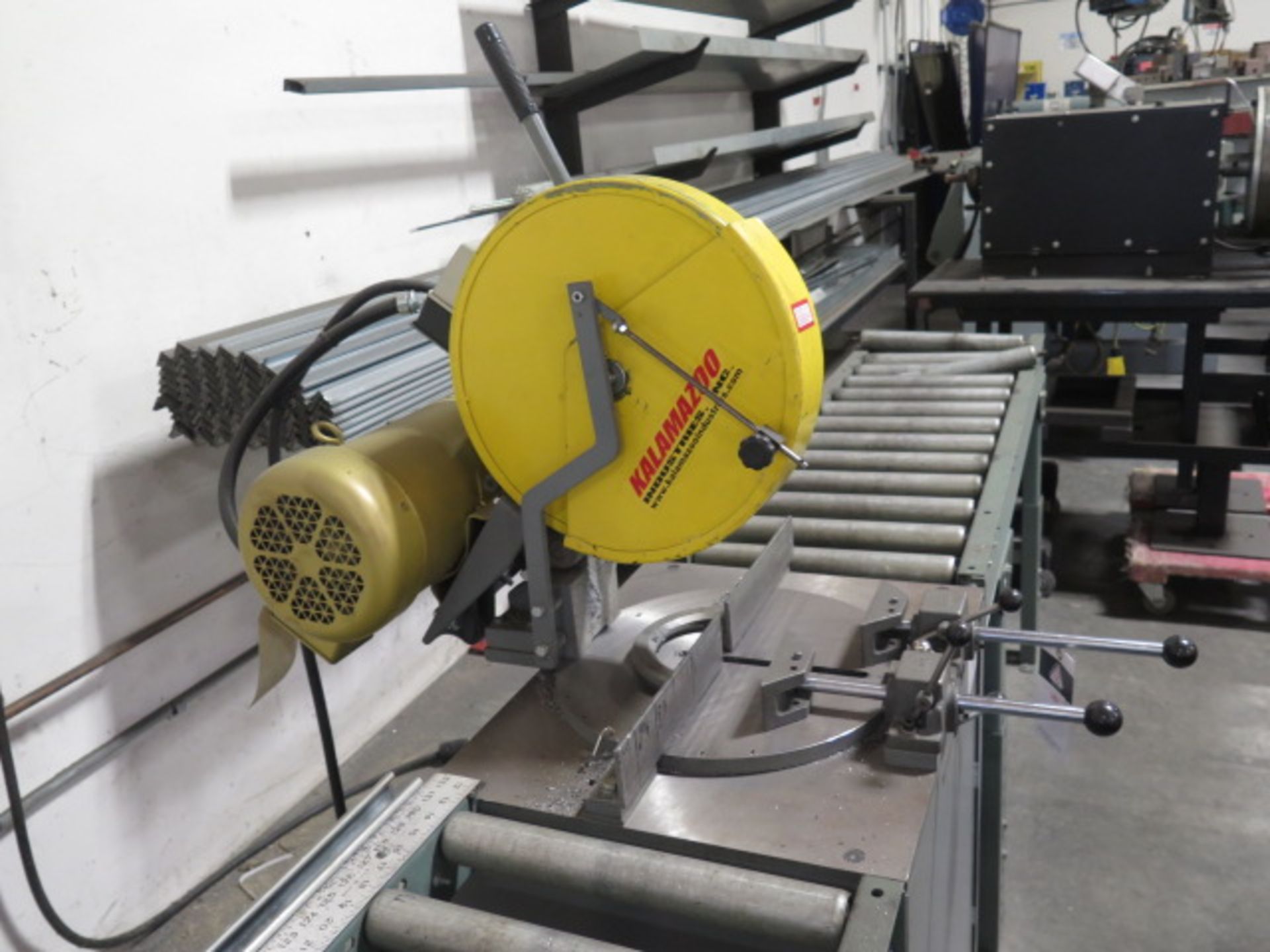 Kalamazoo 14" Miter Cutoff Saw w/ Manual Clamping, Conveyors, 480V (SOLD AS-IS - NO WARRANTY) - Image 4 of 10