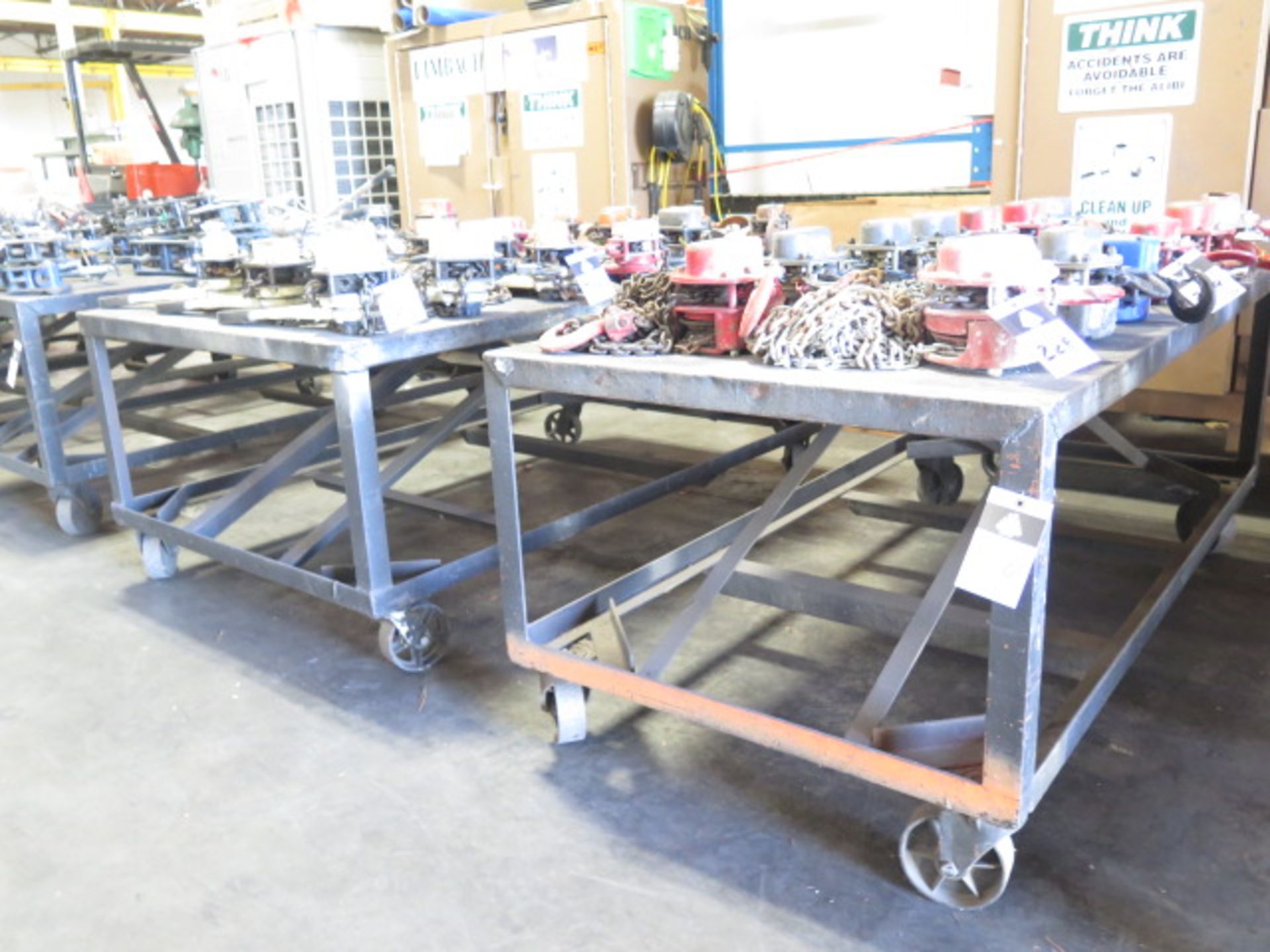 Rolling Steel Tables (2) (SOLD AS-IS - NO WARRANTY)