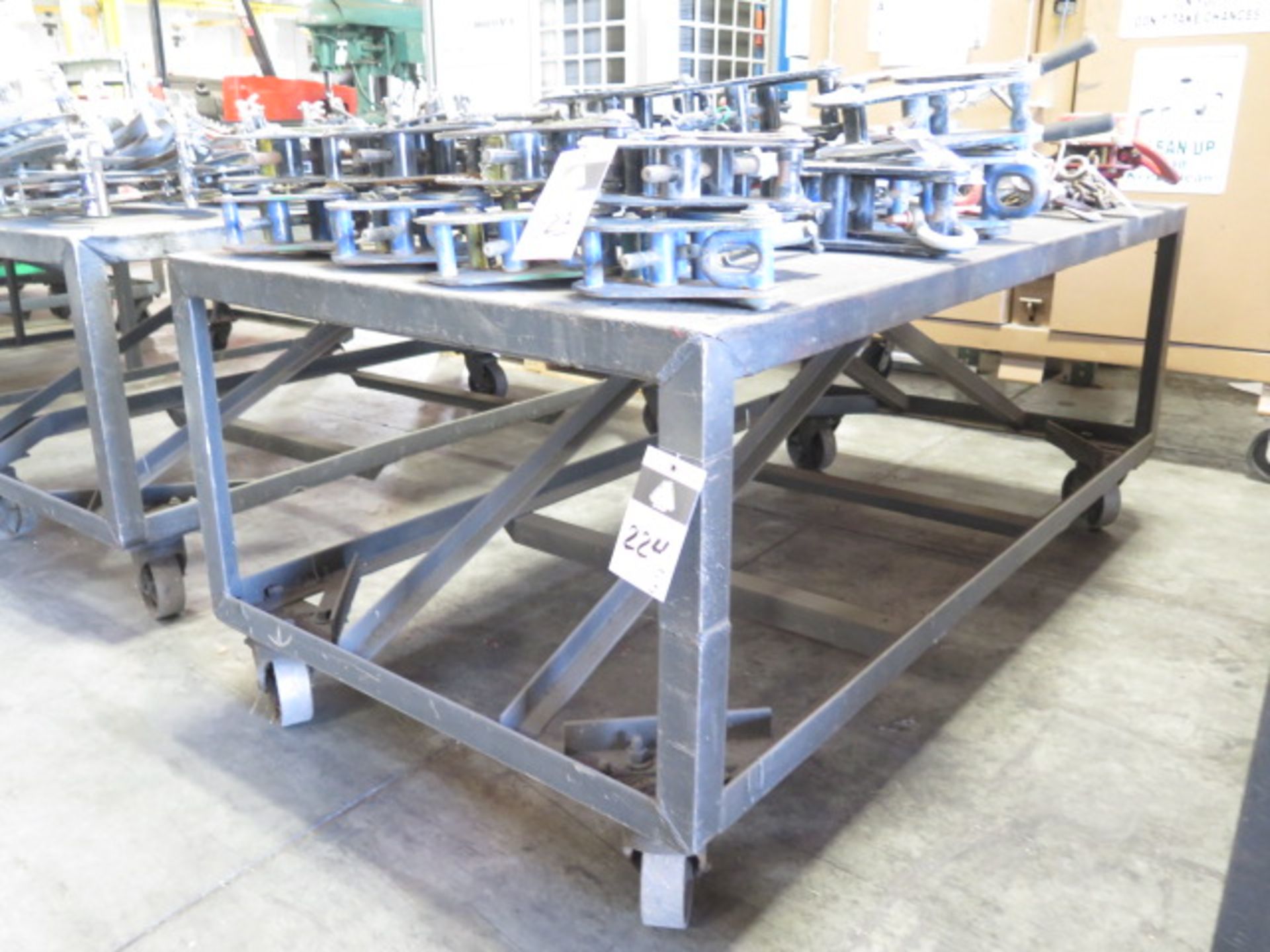 Rolling Steel Tables (2) (SOLD AS-IS - NO WARRANTY) - Image 2 of 4