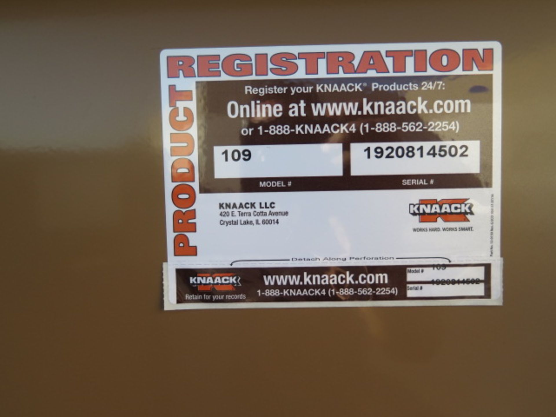 Knaack mdl. 109 Rolling Job Box (SOLD AS-IS - NO WARRANTY) - Image 6 of 8