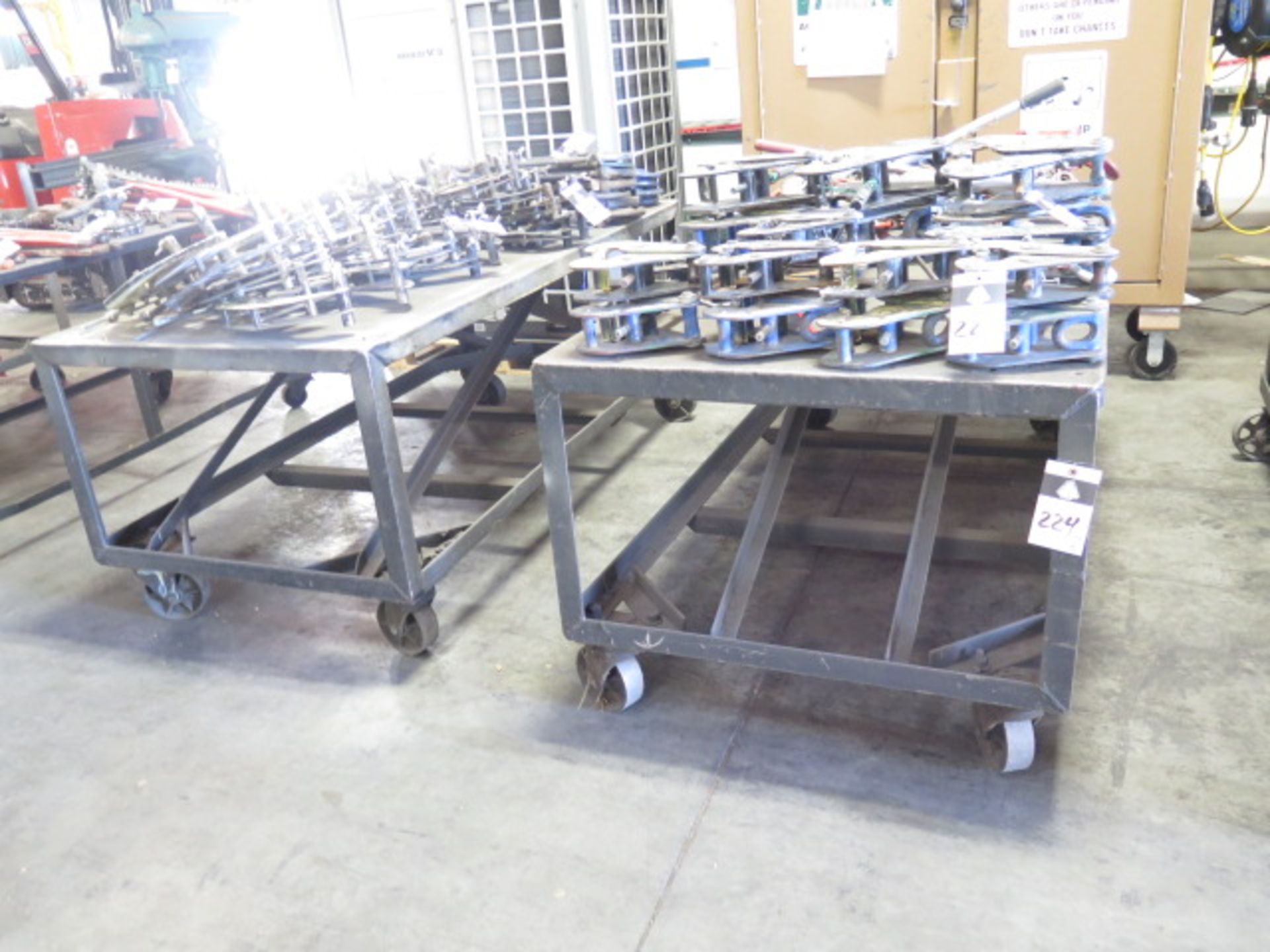 Rolling Steel Tables (2) (SOLD AS-IS - NO WARRANTY)