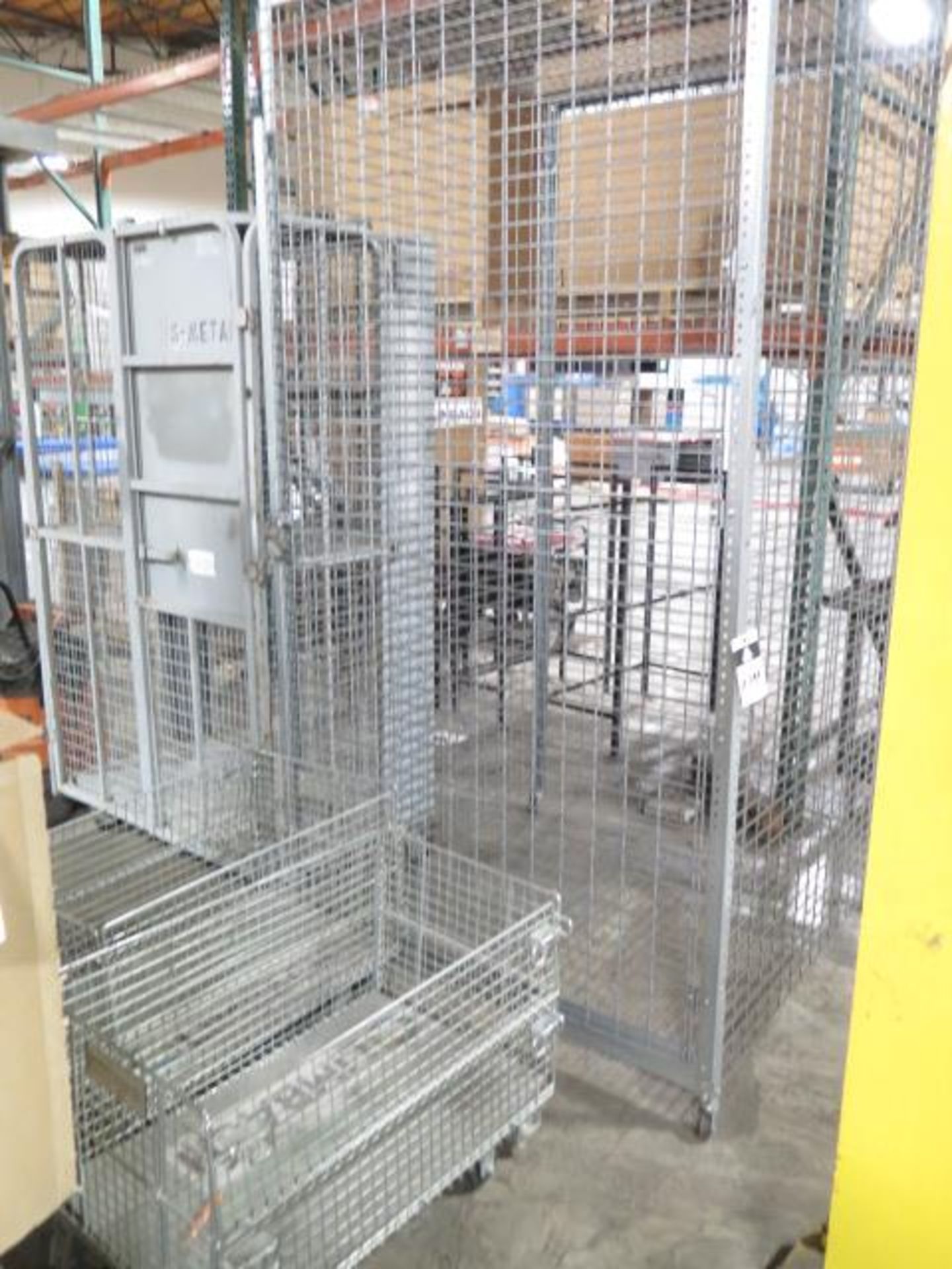 Wire-Frame Cages and Carts (4) (SOLD AS-IS - NO WARRANTY)