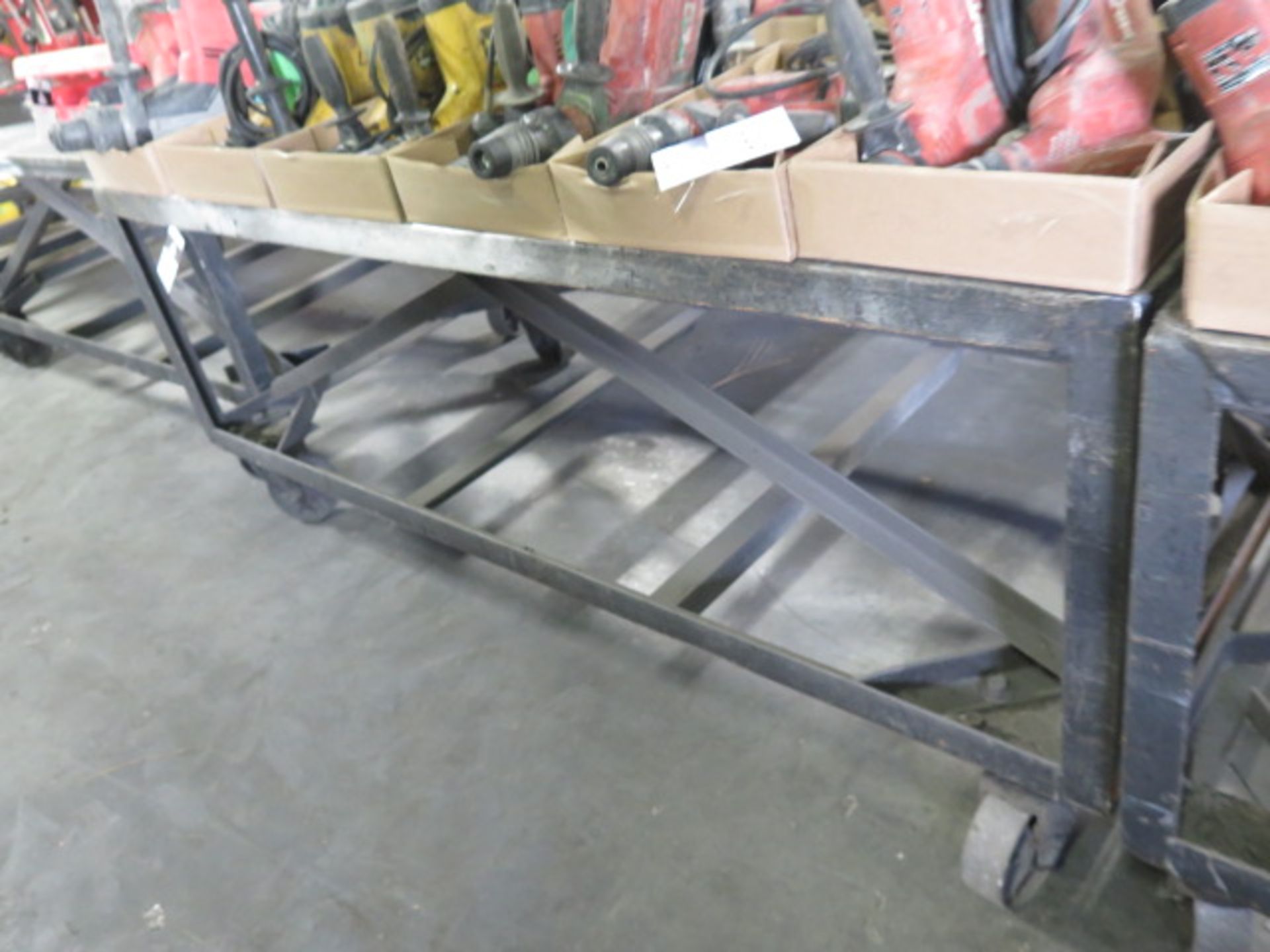 36" x 72" Steel Rolling Tables (2) (SOLD AS-IS - NO WARRANTY) - Image 4 of 4