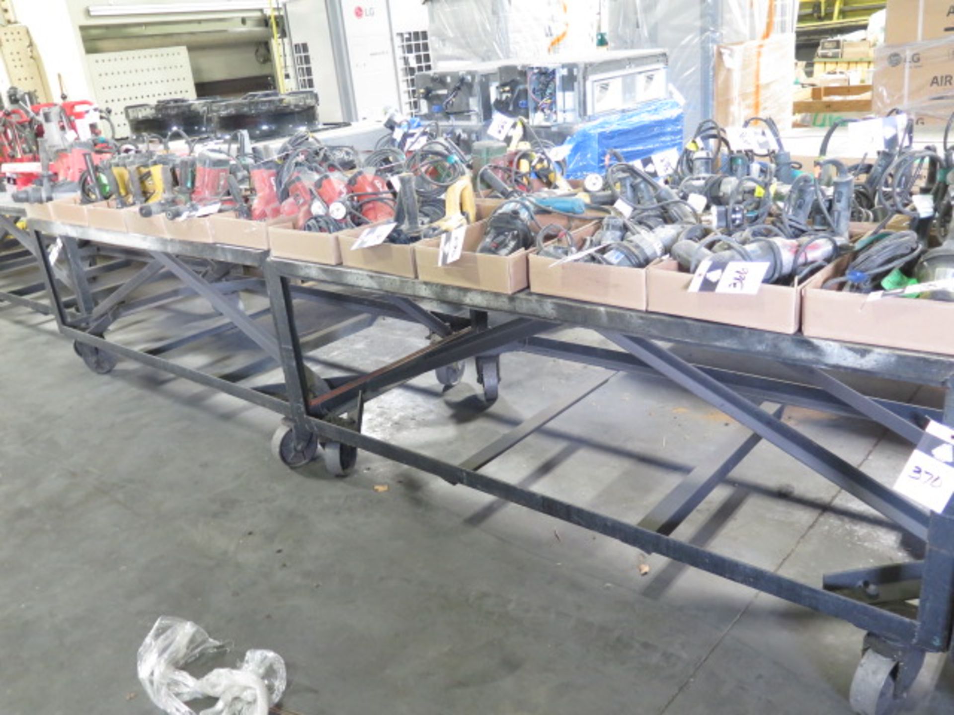 36" x 72" Steel Rolling Tables (2) (SOLD AS-IS - NO WARRANTY)