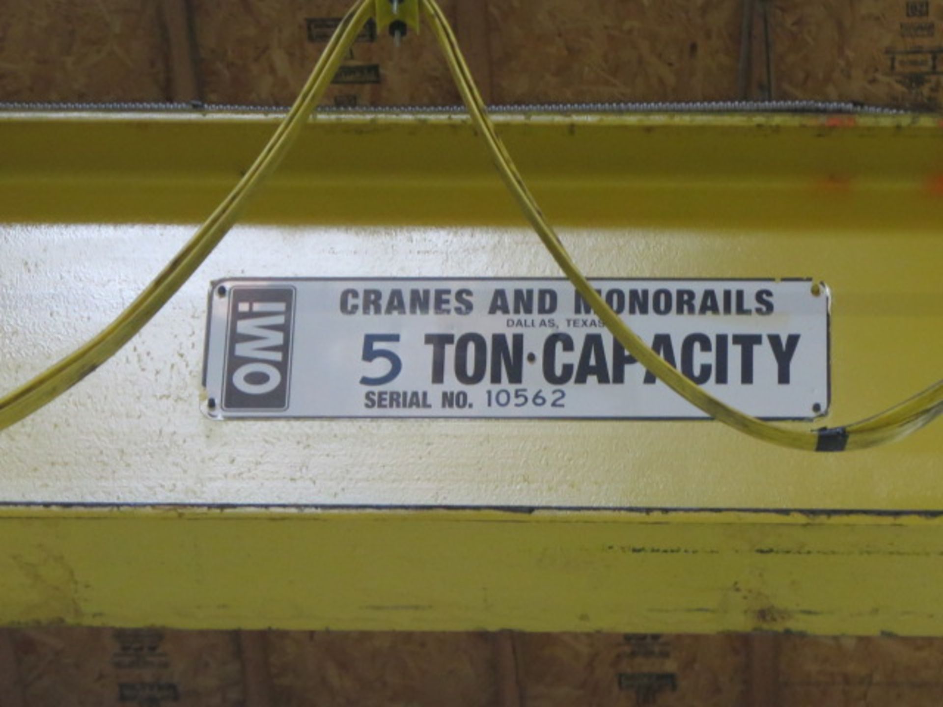 OMi 5-Ton Cap 8-Post Free Standing Crane w/ (5) Gorbel 1-Ton Jib Cranes, 39' 4" x 101', SOLD AS IS - Image 10 of 16