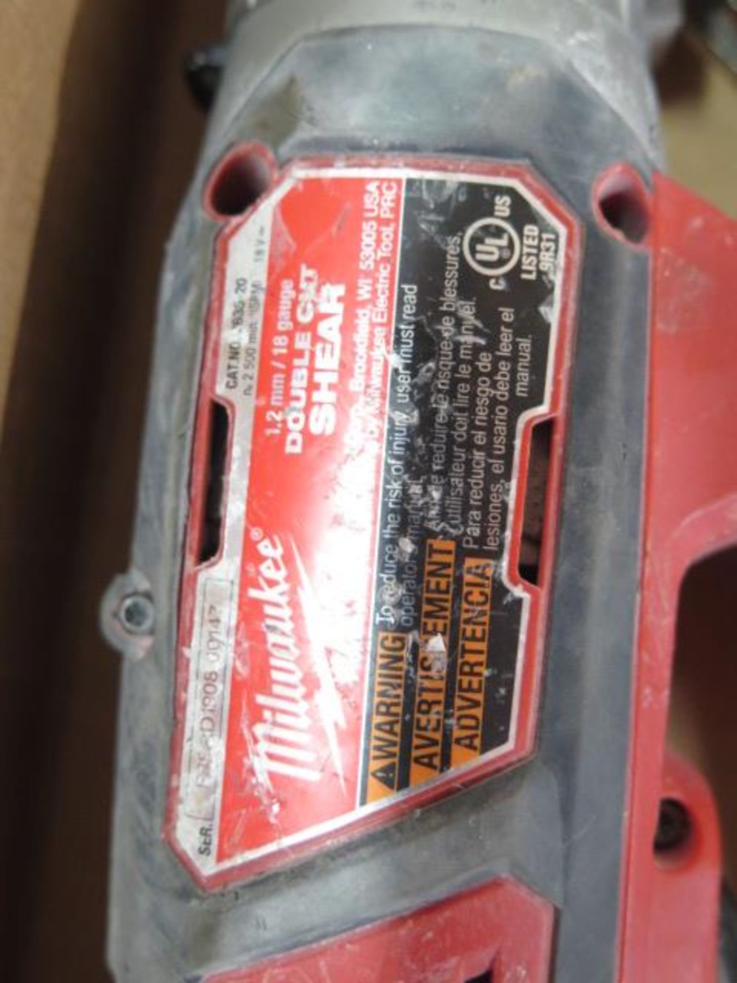 Milwaukee 18V Double-Cut Shears (2) w/ Batteries and Chargers (SOLD AS-IS - NO WARRANTY) - Image 5 of 5