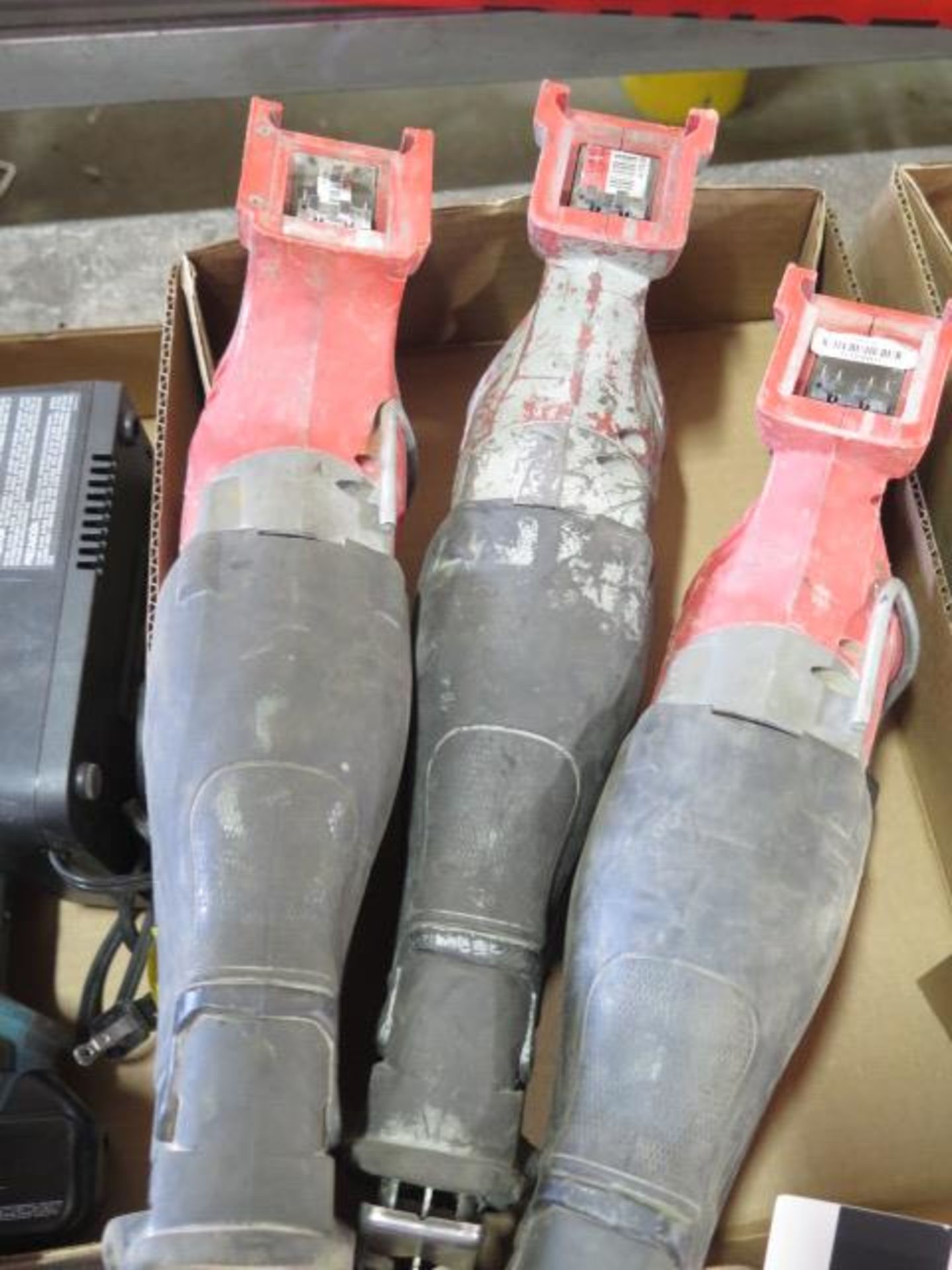 Milwaukee 18V Saw-Zalls (3) w/ Batteries and Chargers (SOLD AS-IS - NO WARRANTY) - Image 2 of 6