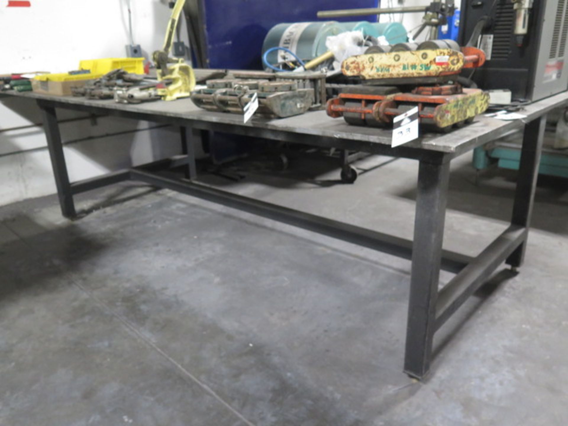 60" x 144" x 5/8" Steel Welding Table (SOLD AS-IS - NO WARRANTY)