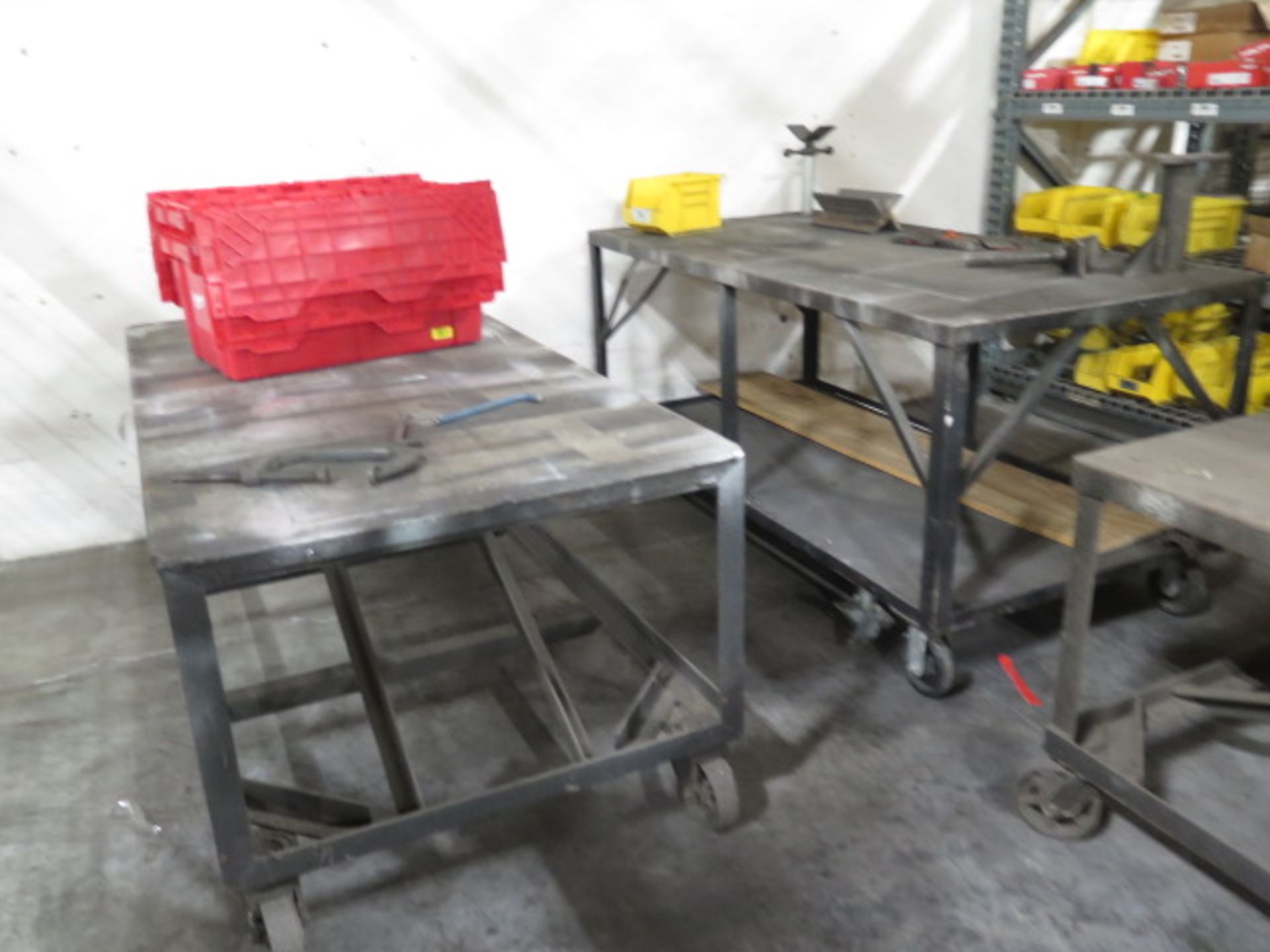 Rolling Steel Tables (3) (SOLD AS-IS - NO WARRANTY) - Image 3 of 3