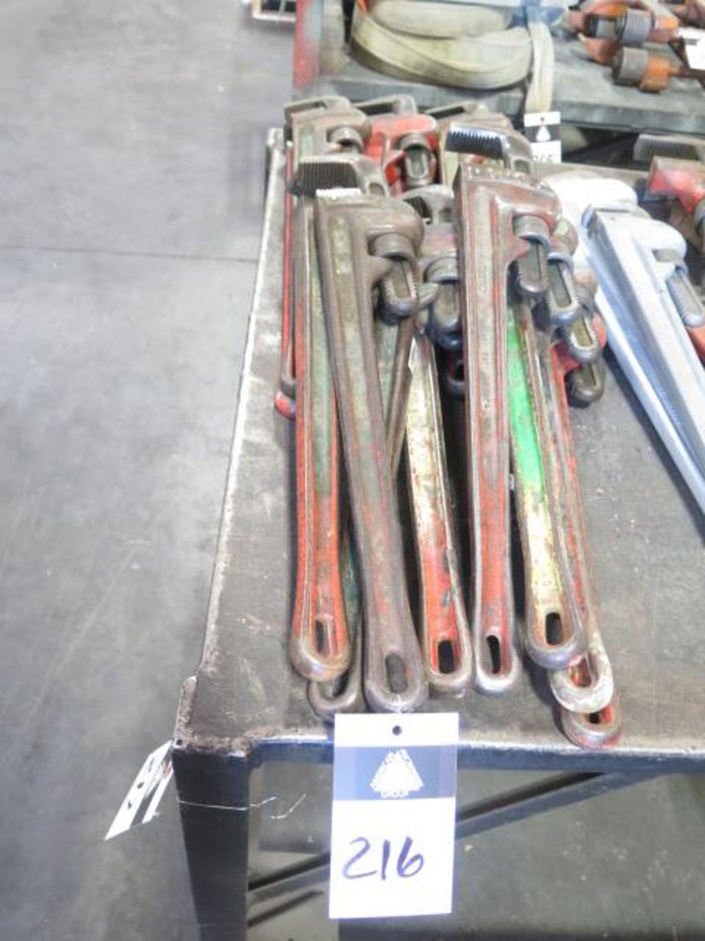 Ridgid Pipe Wrenches (14) (SOLD AS-IS - NO WARRANTY)