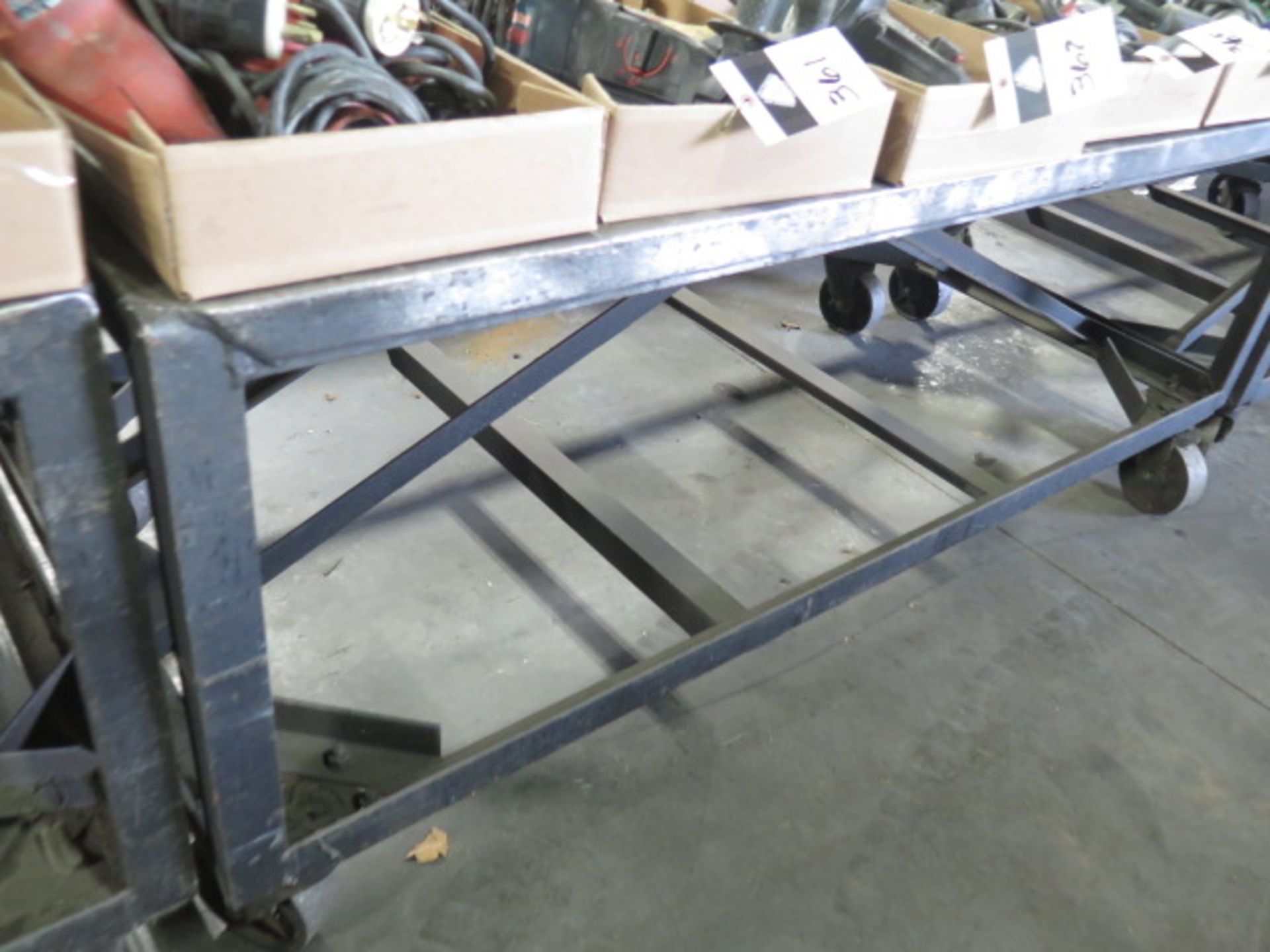 36" x 72" Steel Rolling Tables (2) (SOLD AS-IS - NO WARRANTY) - Image 2 of 4