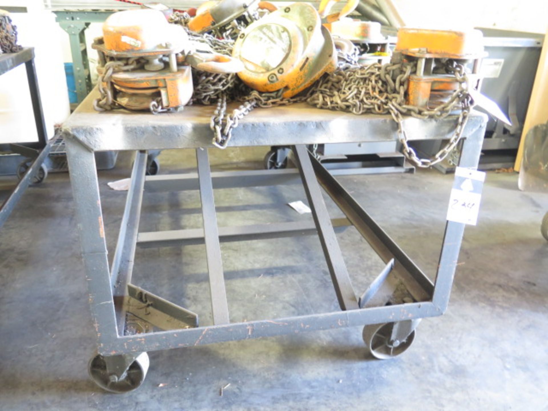 Rolling Steel Tables (2) (SOLD AS-IS - NO WARRANTY) - Image 2 of 3