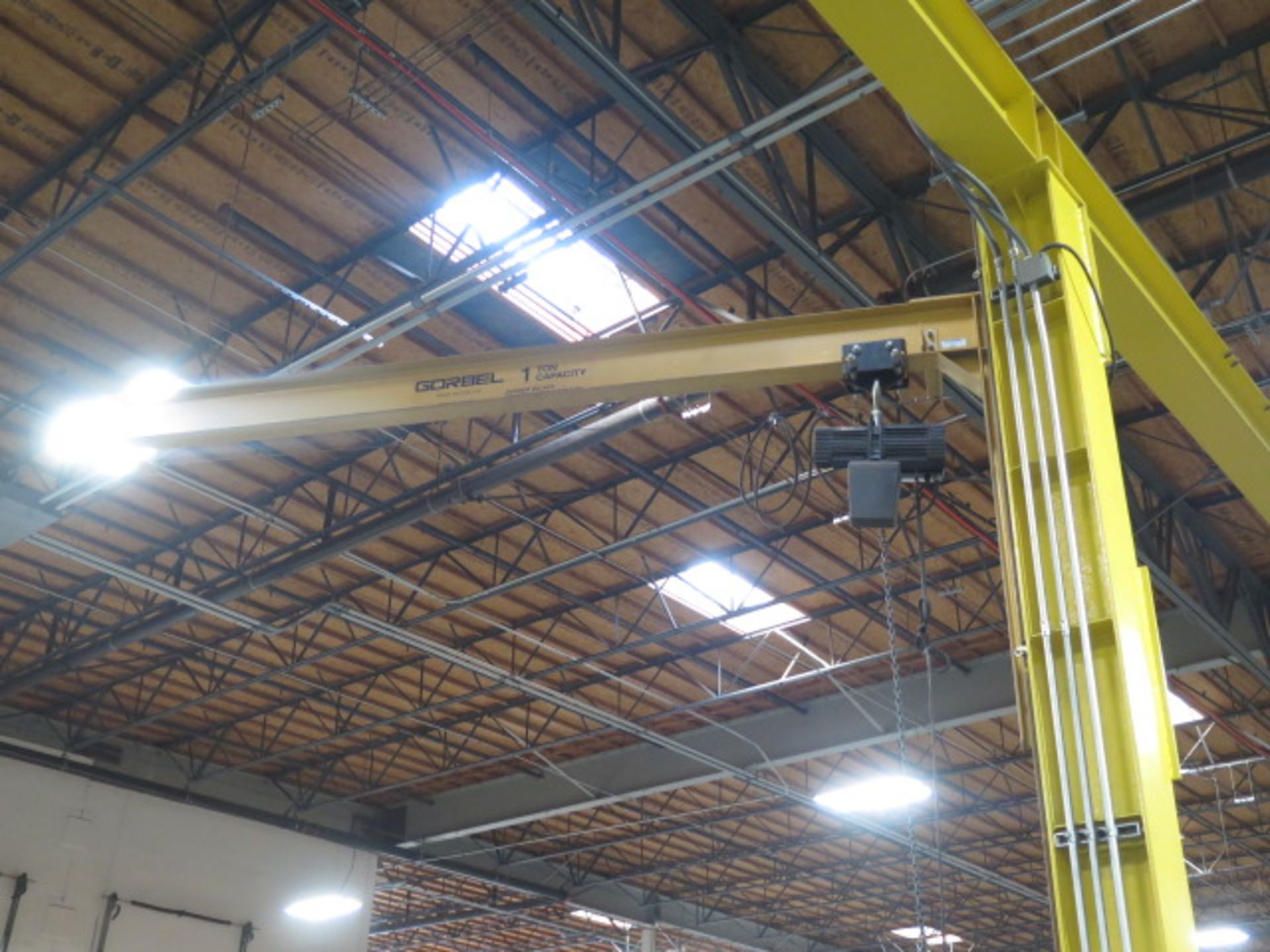 OMi 5-Ton Cap 8-Post Free Standing Crane w/ (5) Gorbel 1-Ton Jib Cranes, 39' 4" x 101', SOLD AS IS - Image 16 of 16