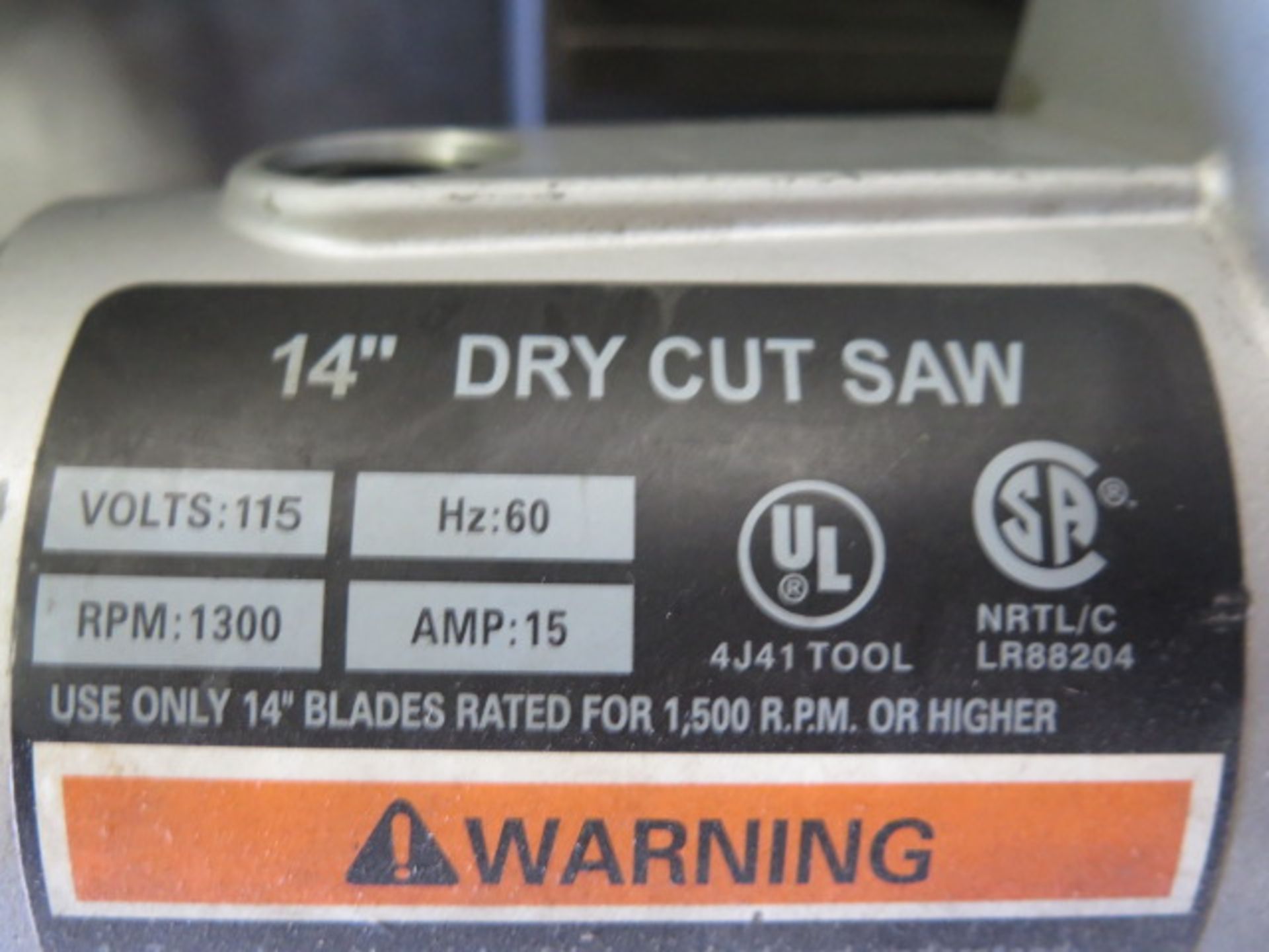 Rigid 14" Cutoff Saw (SOLD AS-IS - NO WARRANTY) - Image 7 of 7