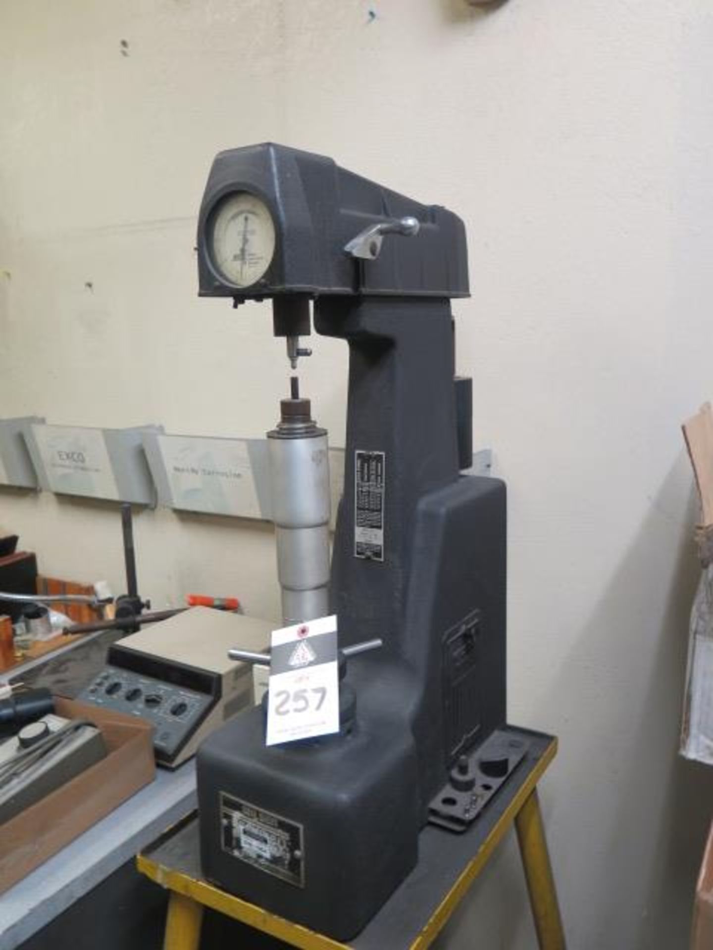 Wilson 4OURbRB Rockwell Hardness Tester s/n 1904w/ Stand (SOLD AS-IS - NO WARRANTY)