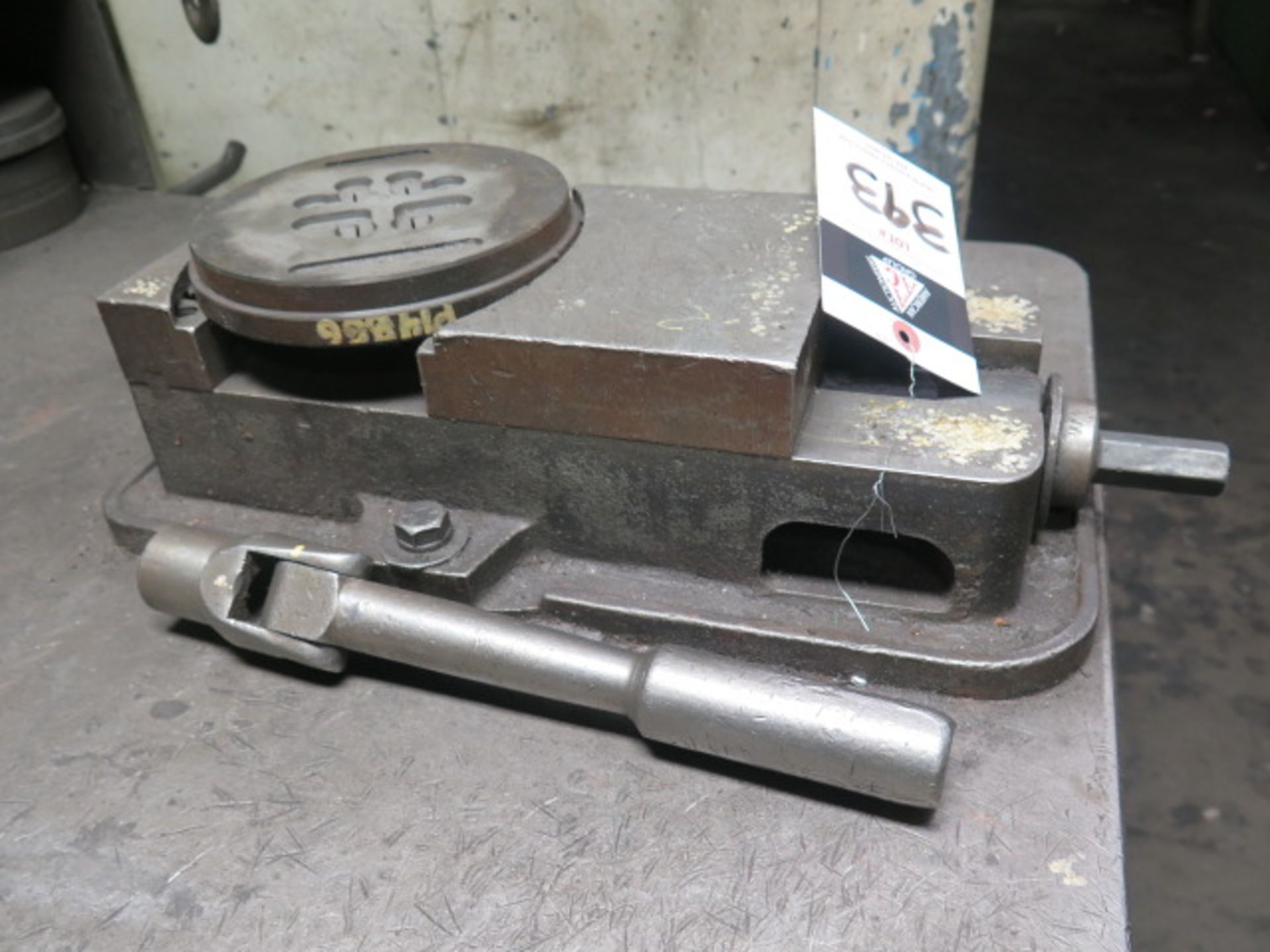 6" Angle-Lock Vise w/ 36" x 60" x 1" Heavy Duty Steel Table (SOLD AS-IS - NO WARRANTY) - Image 2 of 6