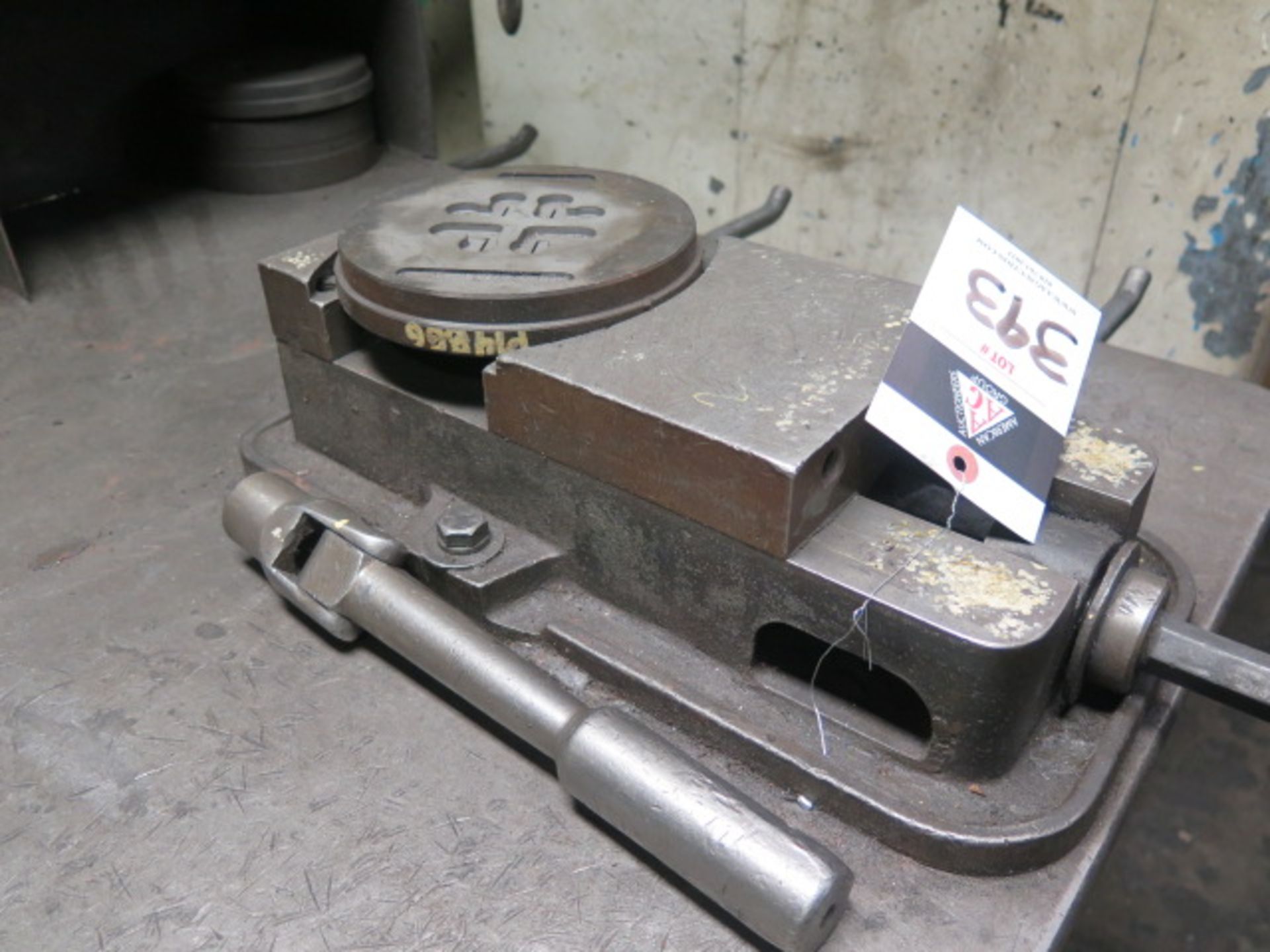 6" Angle-Lock Vise w/ 36" x 60" x 1" Heavy Duty Steel Table (SOLD AS-IS - NO WARRANTY) - Image 4 of 6