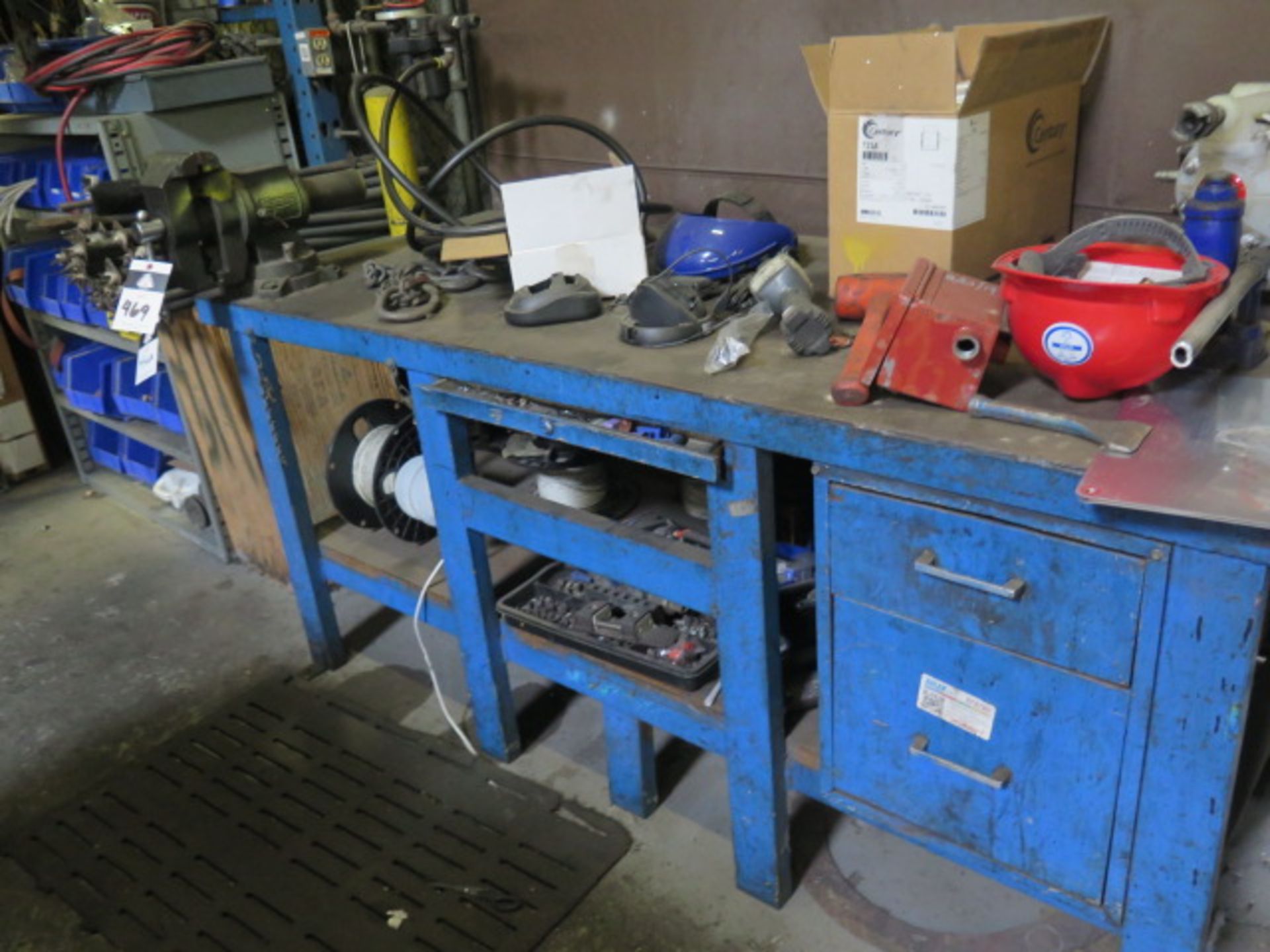 Heater Elements and Supplies, 5" Bench Vise w/ Steel Work Bench and Misc (SOLD AS-IS - NO WARRANTY) - Image 7 of 8