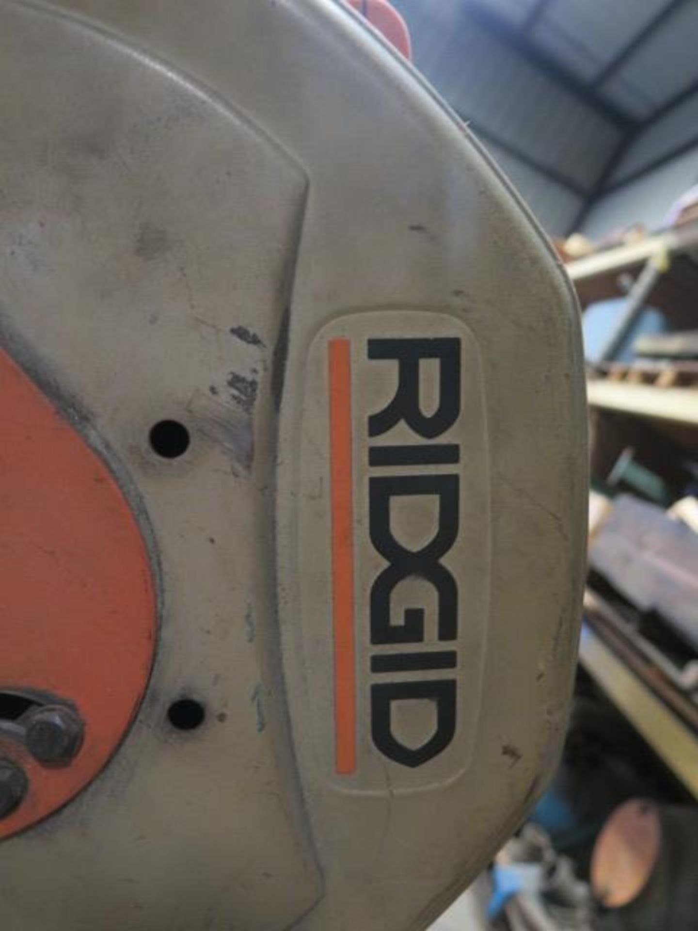 Ridgid 14" Abrasive Cutoff Saw w/ Roller Conveyor Cart (SOLD AS-IS - NO WARRANTY) - Image 4 of 4