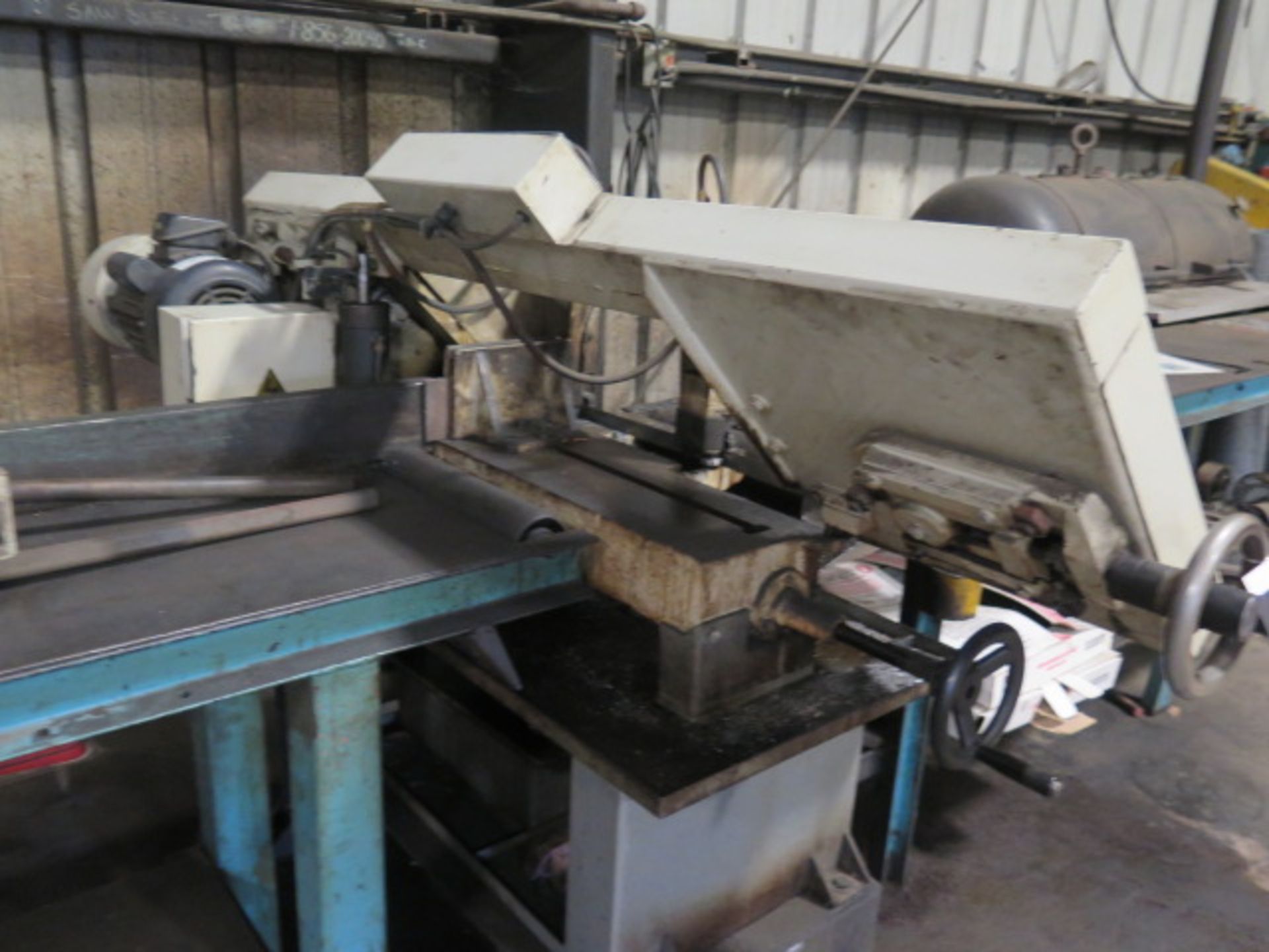 Import mdl. 916 9" Horizontal Band Saw w/ Manual Clampingm Coolant, Conveyors (SOLD AS-IS - NO - Image 3 of 6