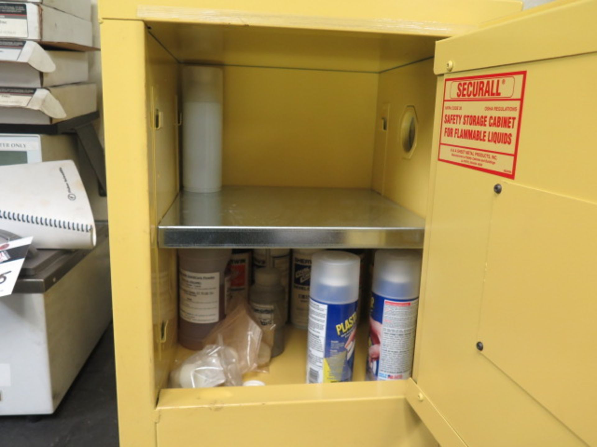 Securall Table Top Flammables Storage Cabinet (SOLD AS-IS - NO WARRANTY) - Image 3 of 4