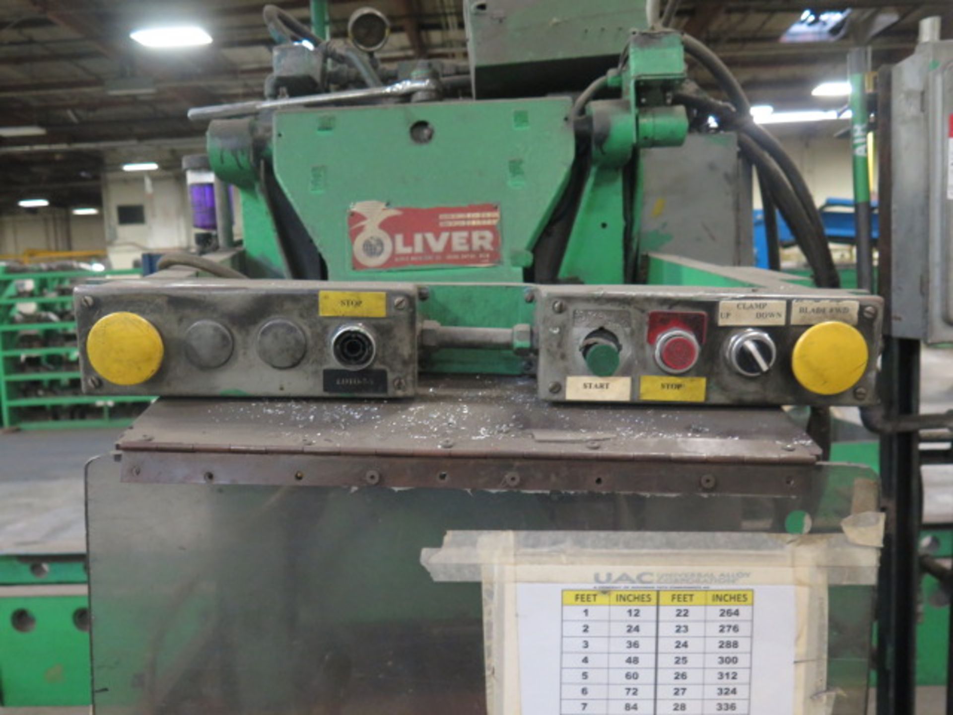 Oliver mdl. 94-DHX 18" Heavy Duty Cutoff Saw 480V (SOLD AS-IS - NO WARRANTY) - Image 5 of 6