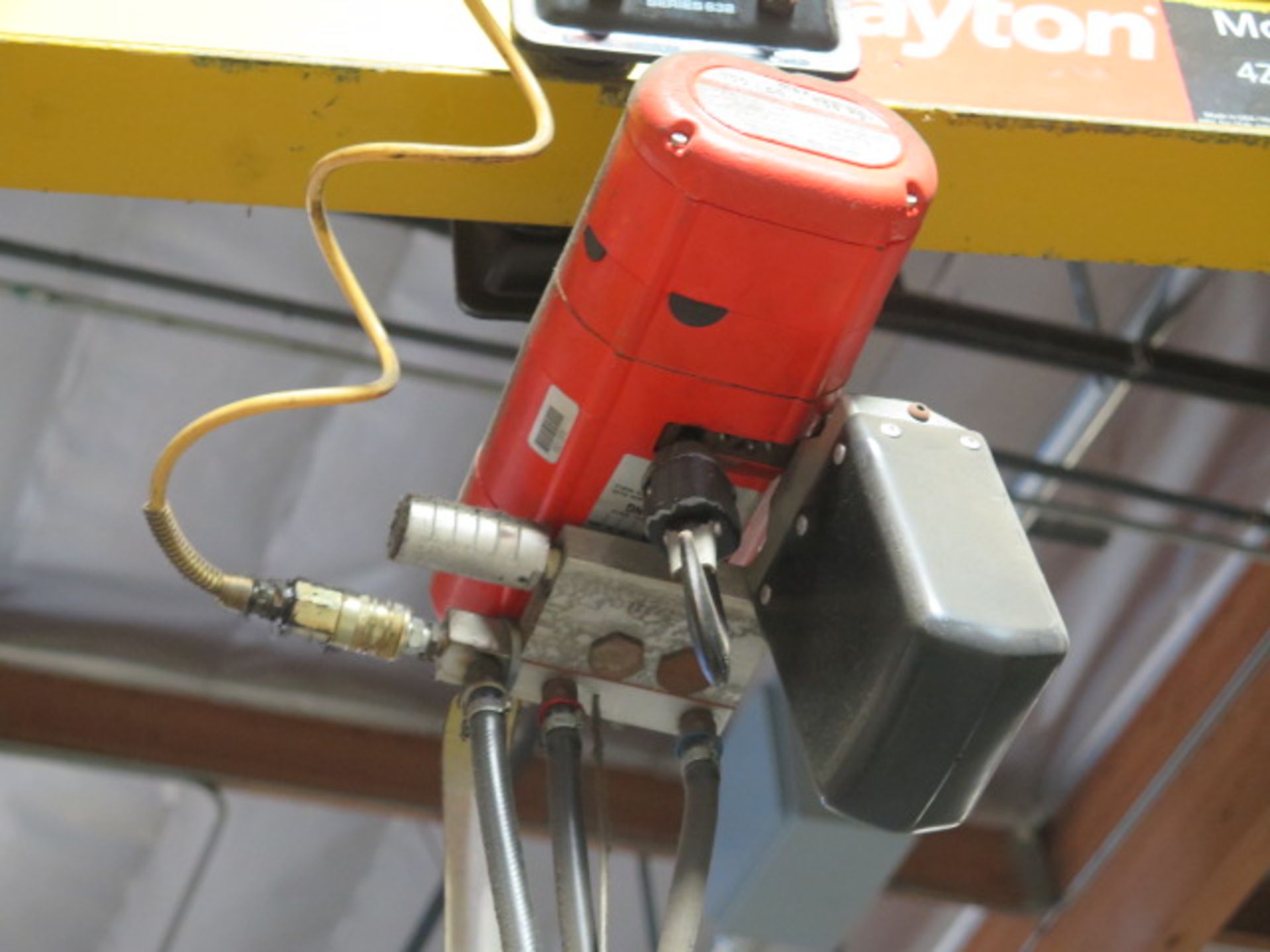 Dayton 1/2-Ton Floor Mounted Jib Crane w/ Pneumatic Hoist (SOLD AS-IS - NO WARRANTY) - Image 6 of 8