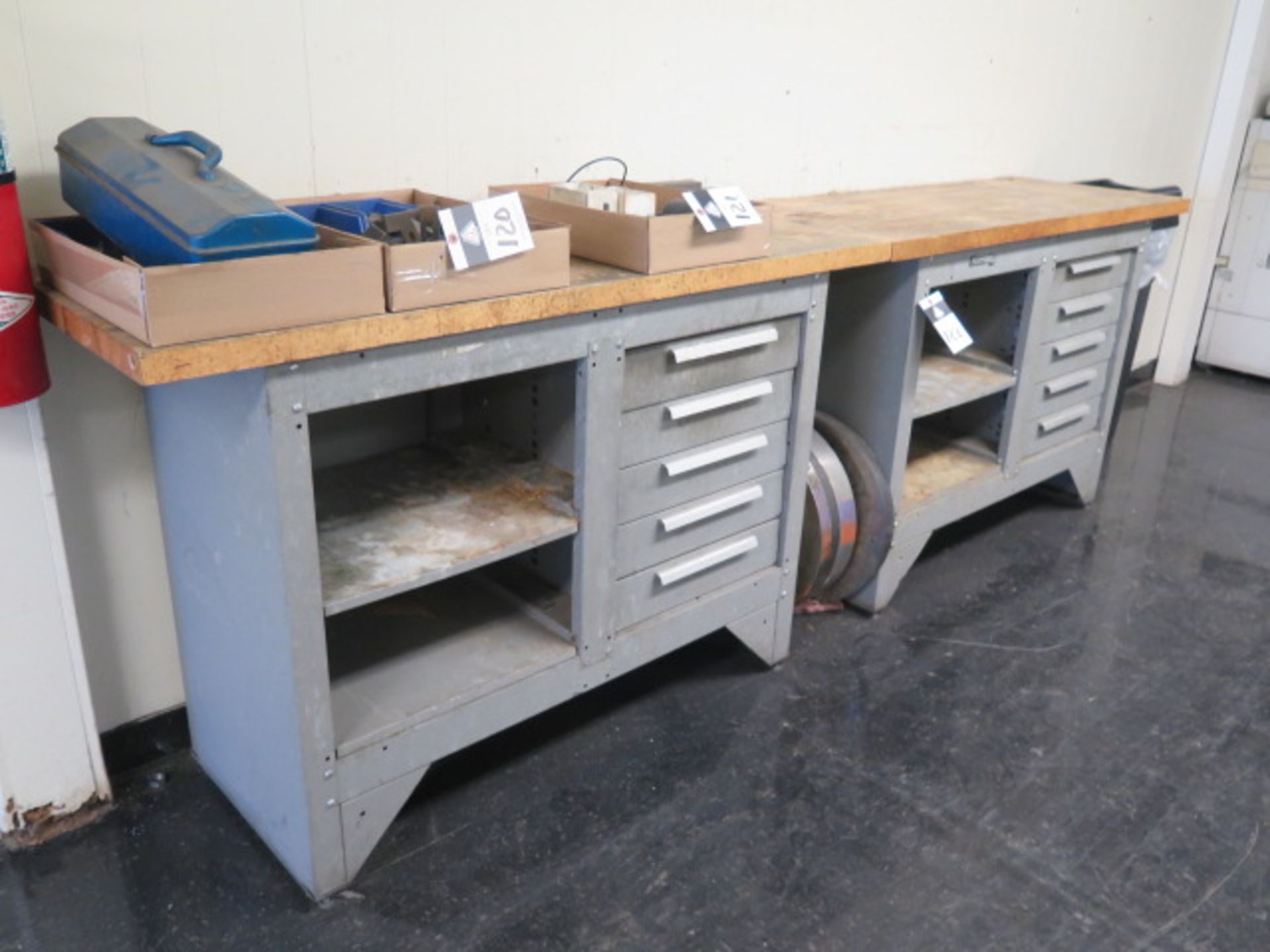 Kennedy 5-Drawer Maple-Top Work Benches (2) (SOLD AS-IS - NO WARRANTY)
