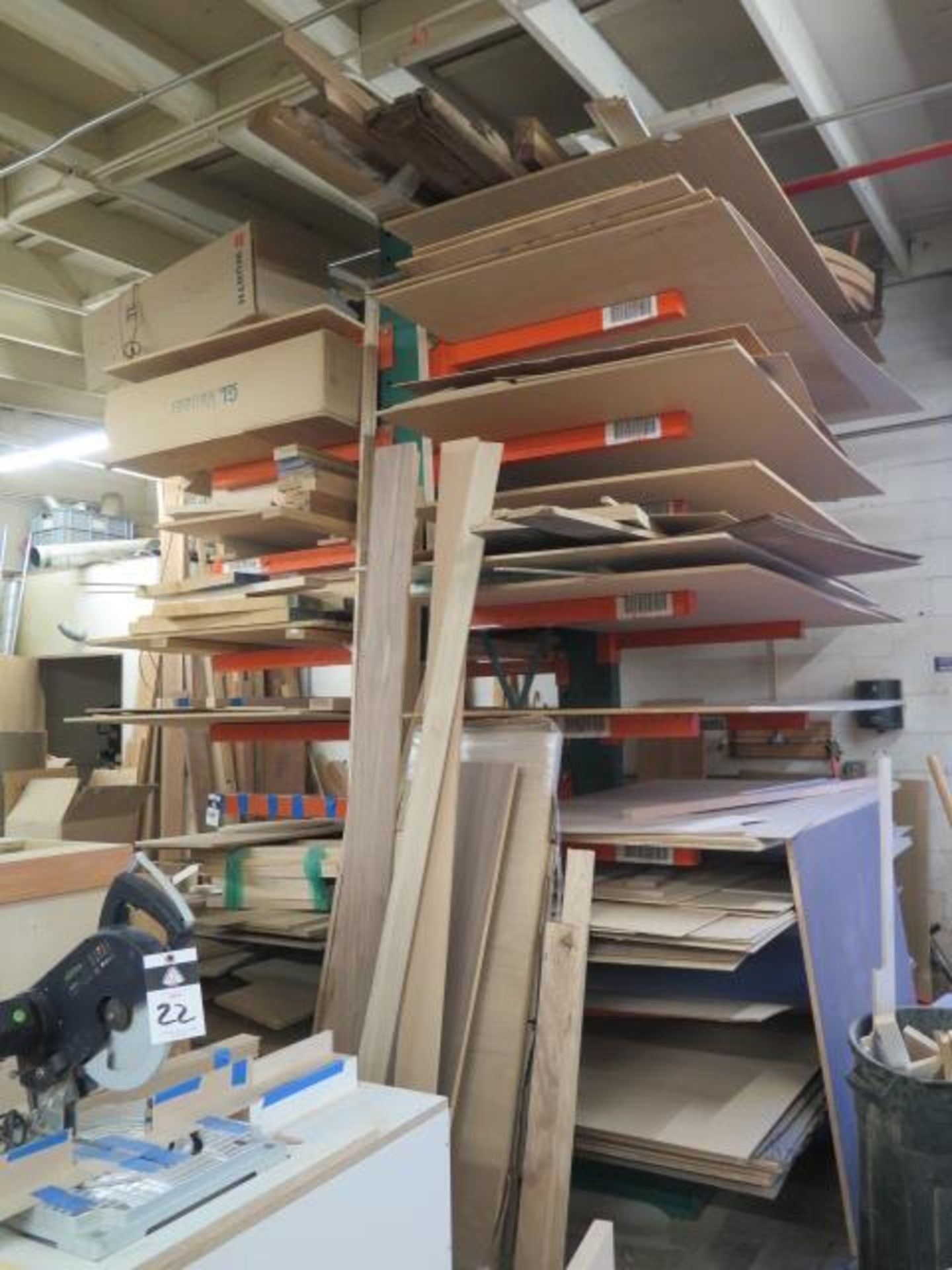 Double-Sided Cantilever Sheet Stock Rack (SOLD AS-IS - NO WARRANTY)