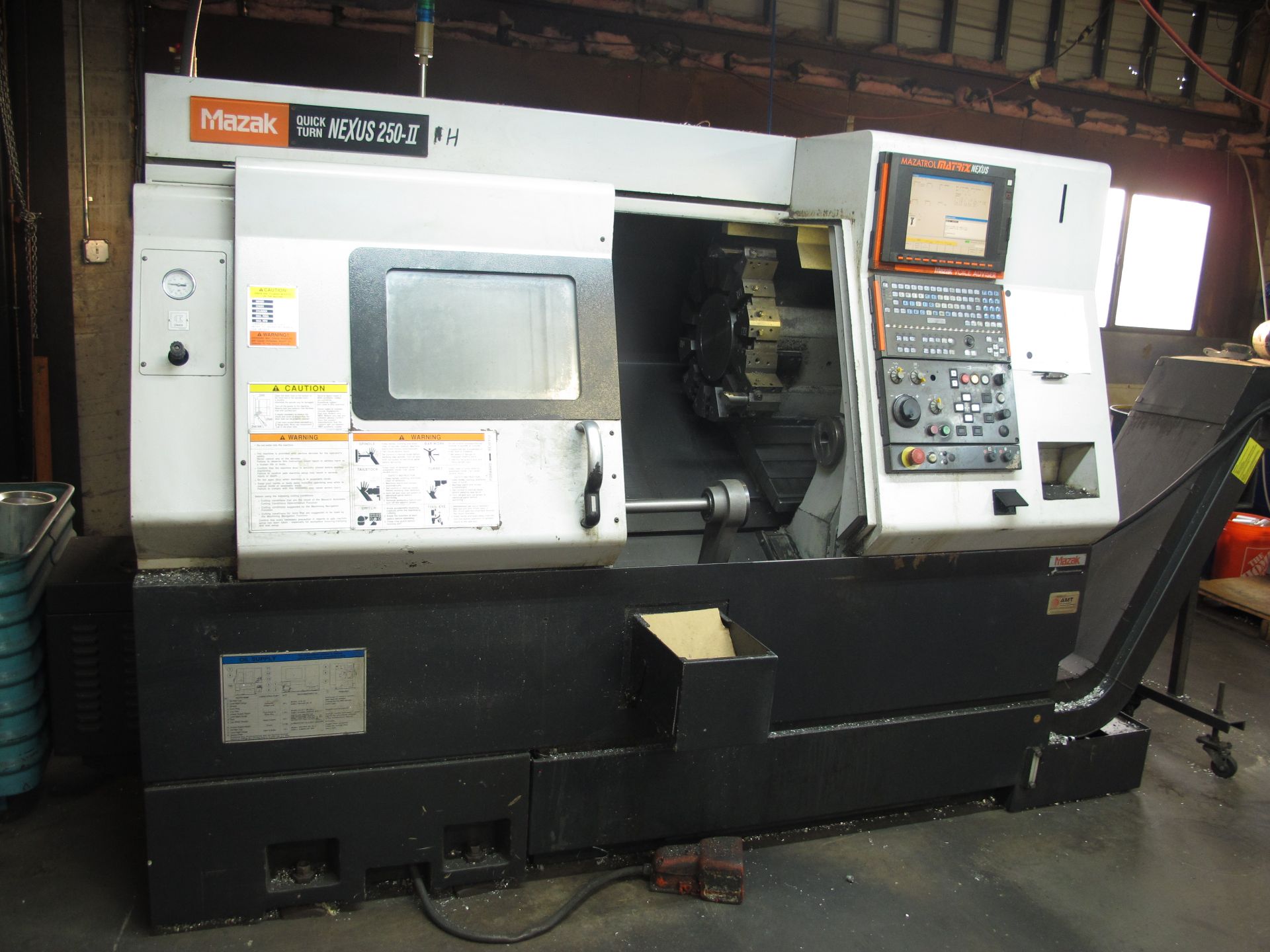 2010 MAZAK NEXUS QTN-250-II CNC TURNING CENTER, 2 AXIS, TAIL STOCK, (SOLD AS-IS - NO WARRANTY)