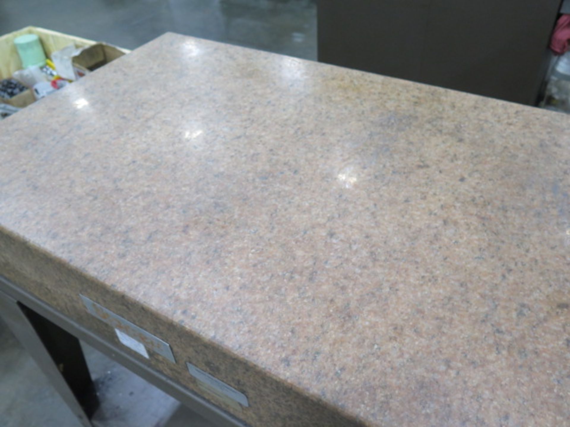Starrett Crystal Pink 36” x 48” x 6” Granite Surface Plate w/ Stand (SOLD AS-IS - NO WARRANTY) - Image 4 of 5