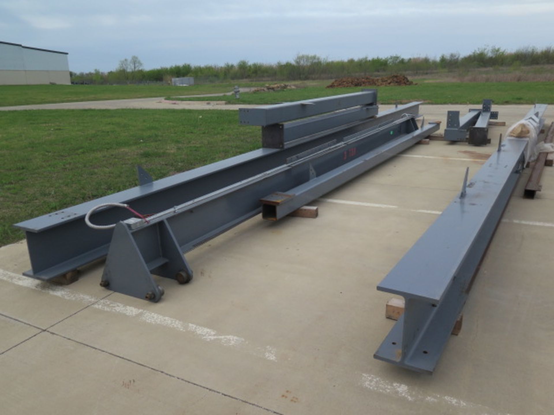 3 Ton Cap 20' Span x 30' x 14' 4-Post Free Standing Bridge Crane w/ Ecolift Electric Hoist (SOLD AS - Image 10 of 16