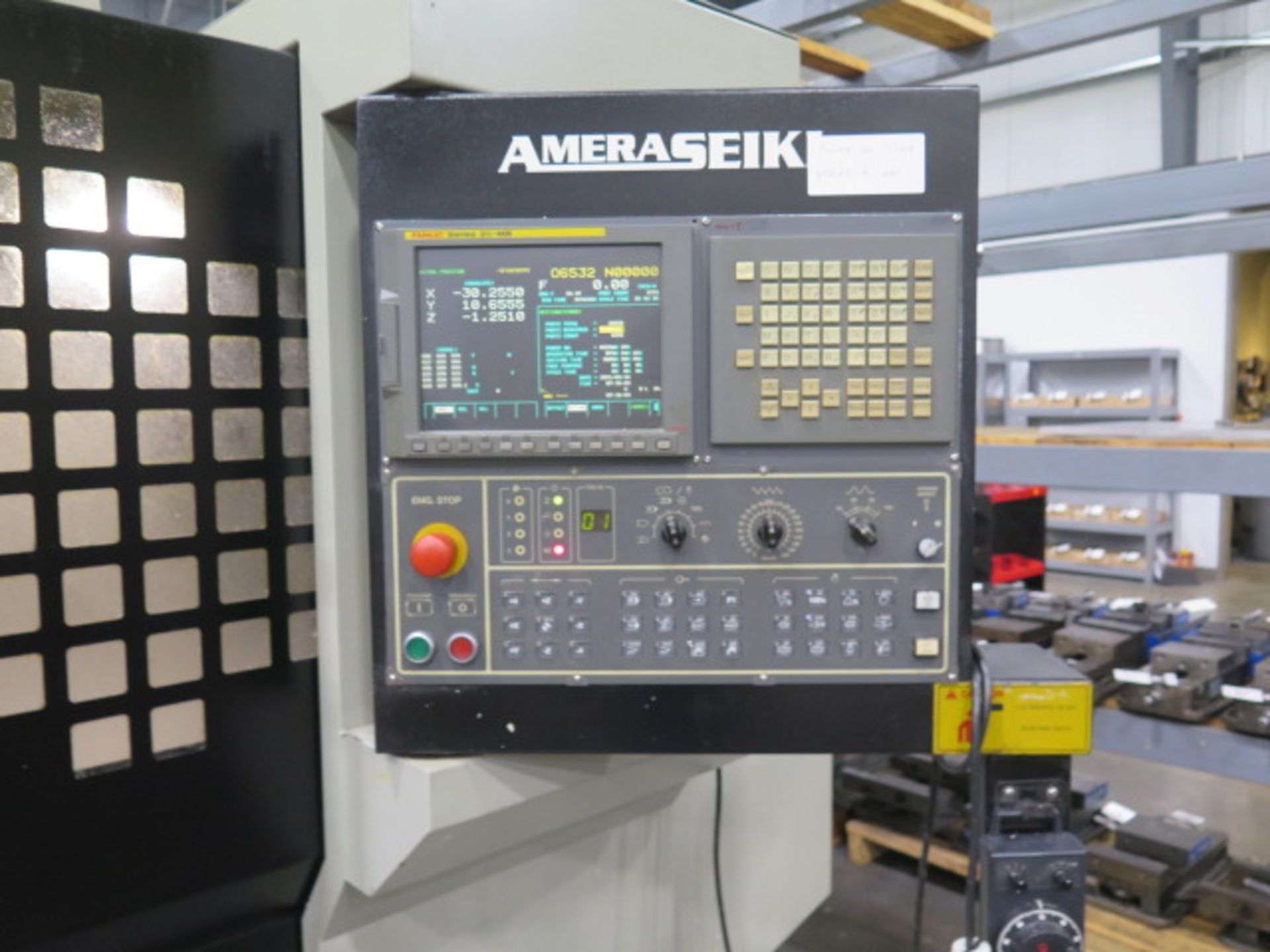 Amera Seiki A-3 CNC Vertical Machining Center w/ Fanuc Series 21i-MB Controls, SOLD AS IS - Image 10 of 16