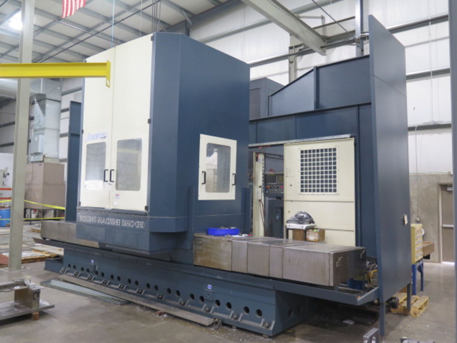 2012 Johnsford BMC-130 4-Axis CNC HBM s/n UWB12014 w/ Fanuc Series 21i-MODEL B, SOLD AS IS