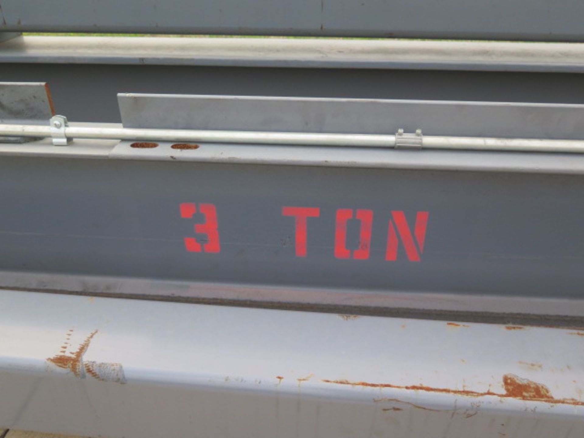 3 Ton Cap 20' Span x 30' x 14' 4-Post Free Standing Bridge Crane w/ Ecolift Electric Hoist (SOLD AS - Image 16 of 16
