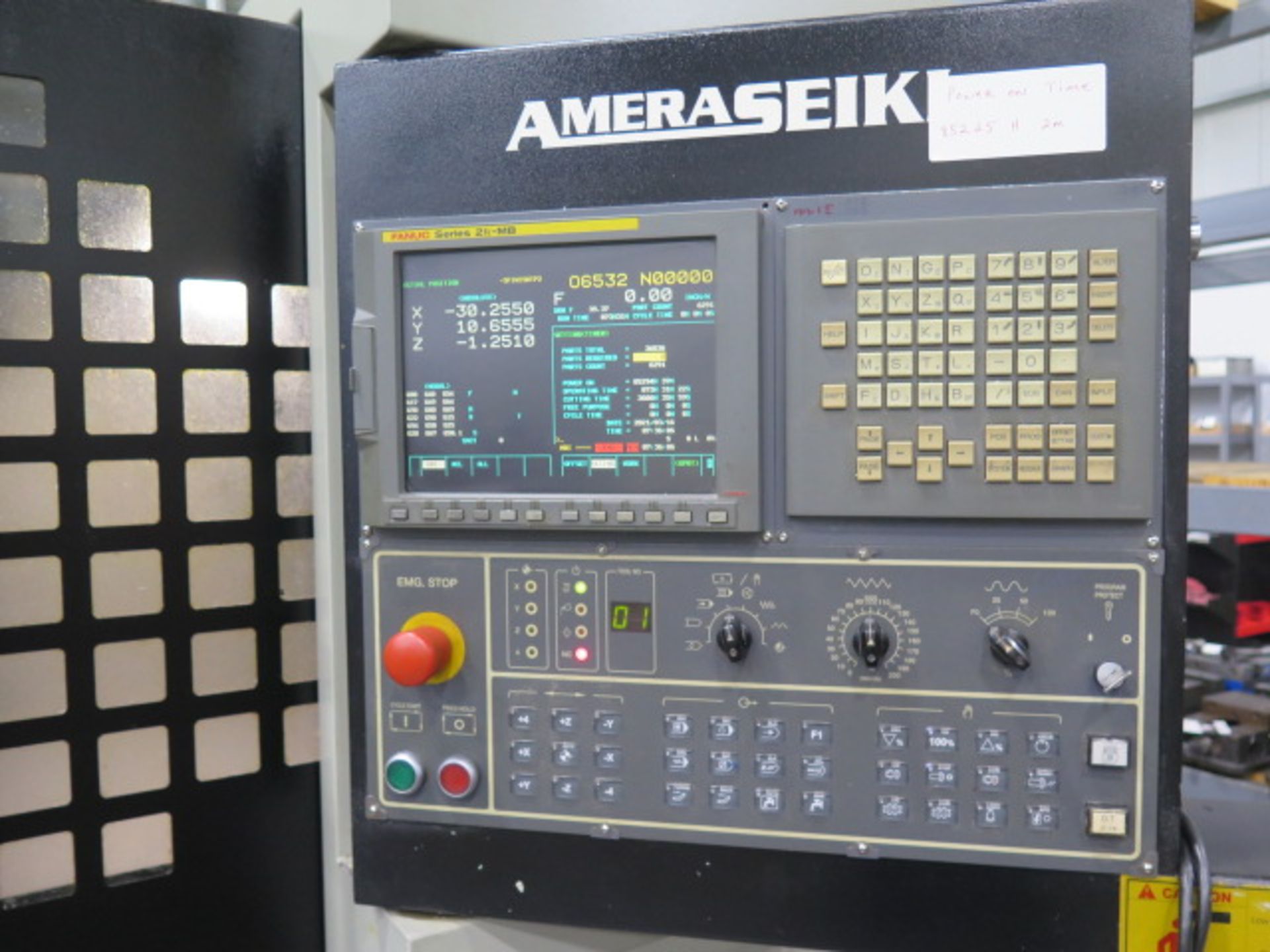 Amera Seiki A-3 CNC Vertical Machining Center w/ Fanuc Series 21i-MB Controls, SOLD AS IS - Image 11 of 16