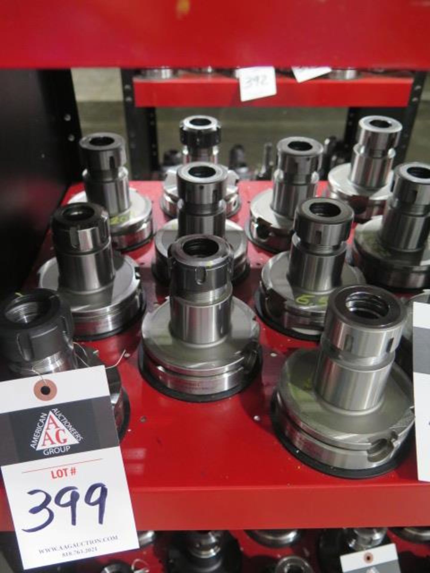 HSK100 ER32 Collet Chucks (9) (SOLD AS-IS - NO WARRANTY)