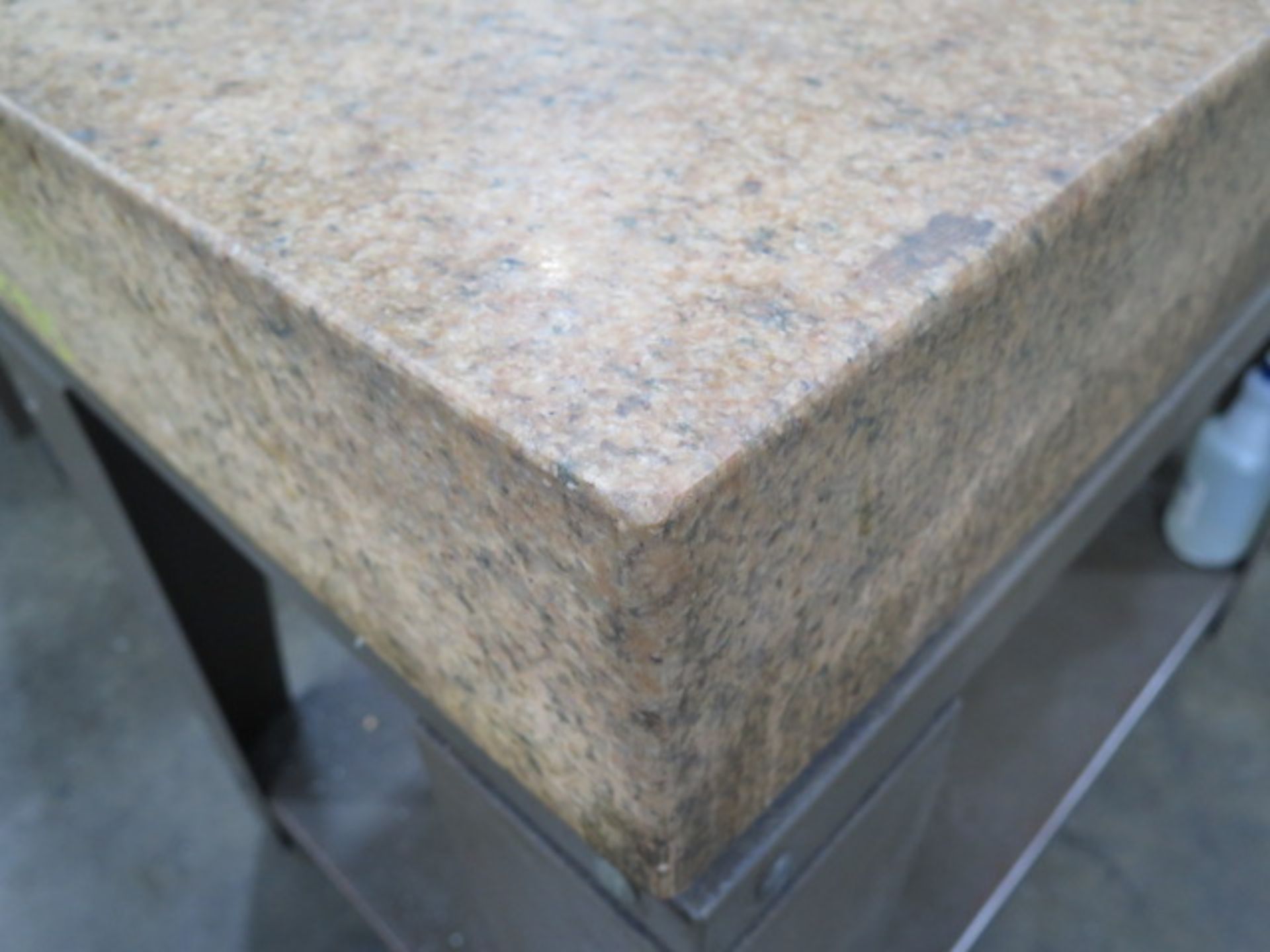 Starrett Crystal Pink 36” x 48” x 6” Granite Surface Plate w/ Stand (SOLD AS-IS - NO WARRANTY) - Image 3 of 5