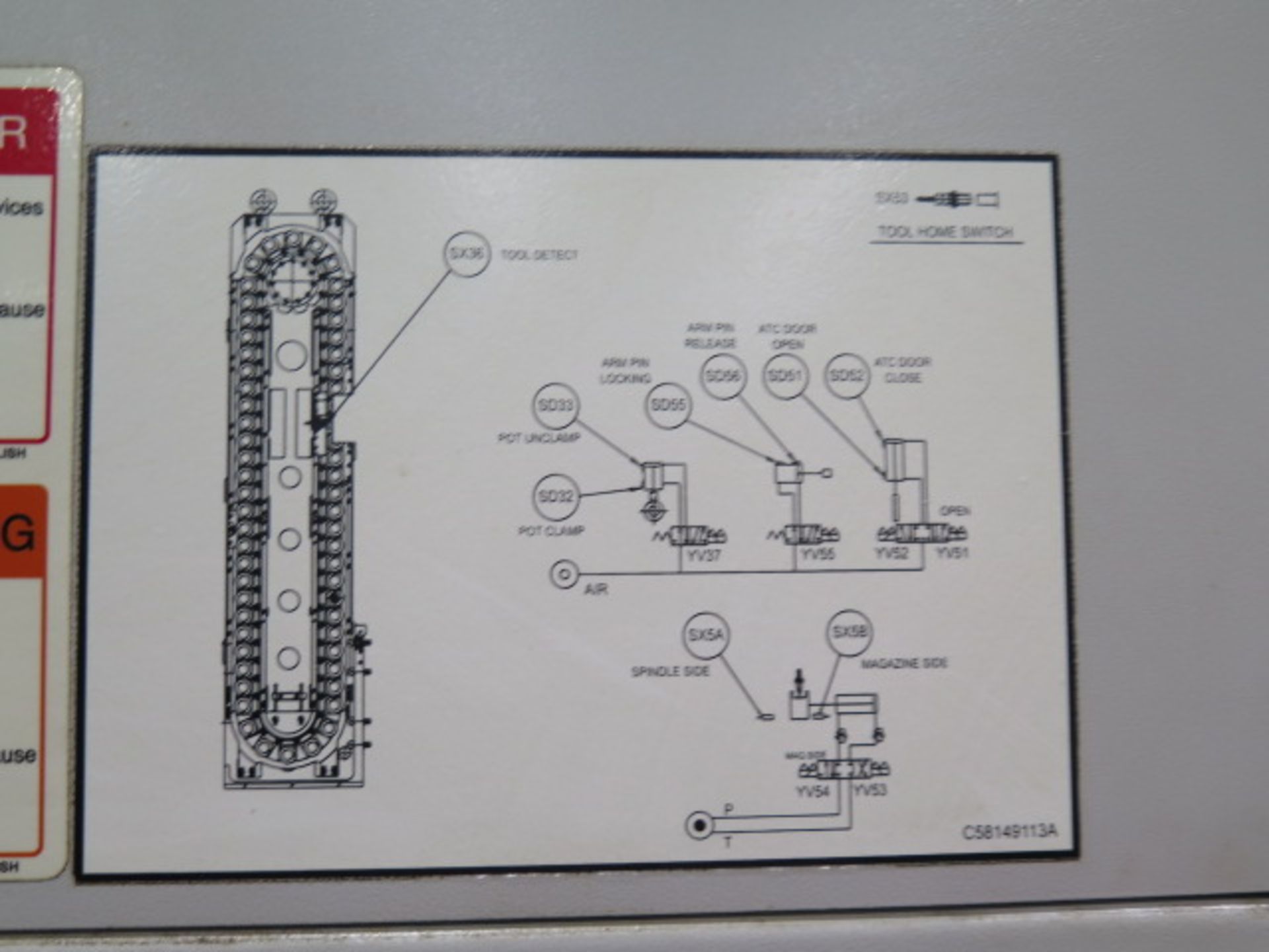 2008 Doosan HP5100 2-Pallet 4-Axis CNC Horizontal Machining Center s/n HP510161, SOLD AS IS - Image 21 of 24