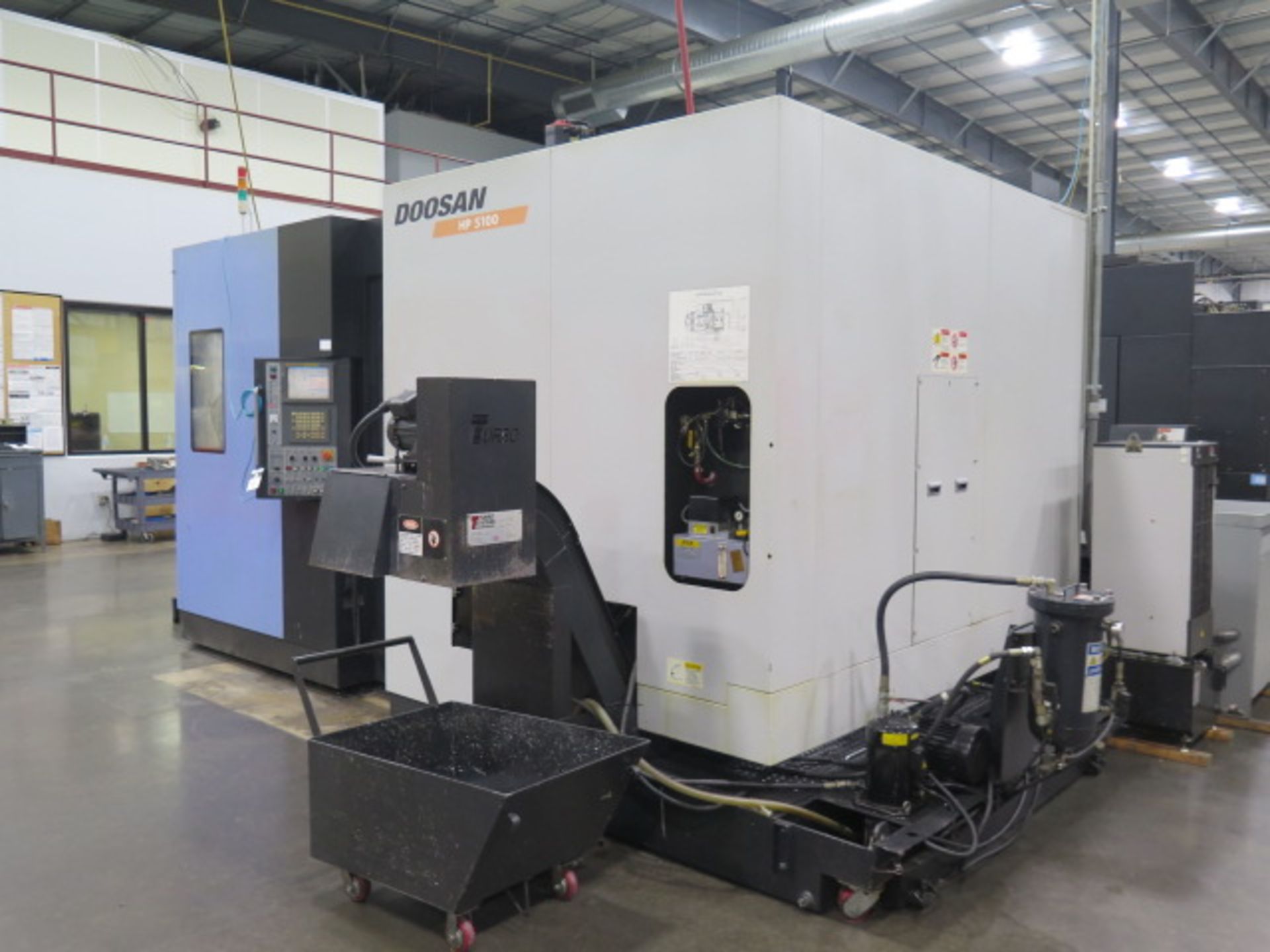 2008 Doosan HP5100 2-Pallet 4-Axis CNC Horizontal Machining Center s/n HP510161, SOLD AS IS - Image 3 of 24