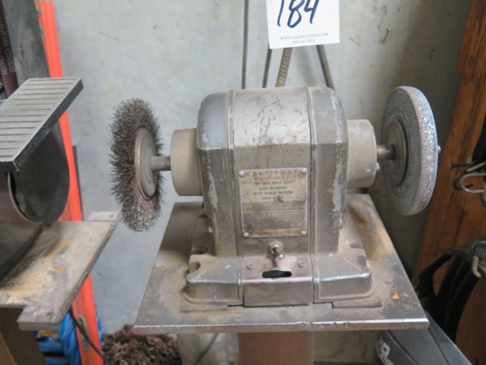 Ctraftsman Pedestal Grinder (SOLD AS-IS - NO WARRANTY) - Image 2 of 3