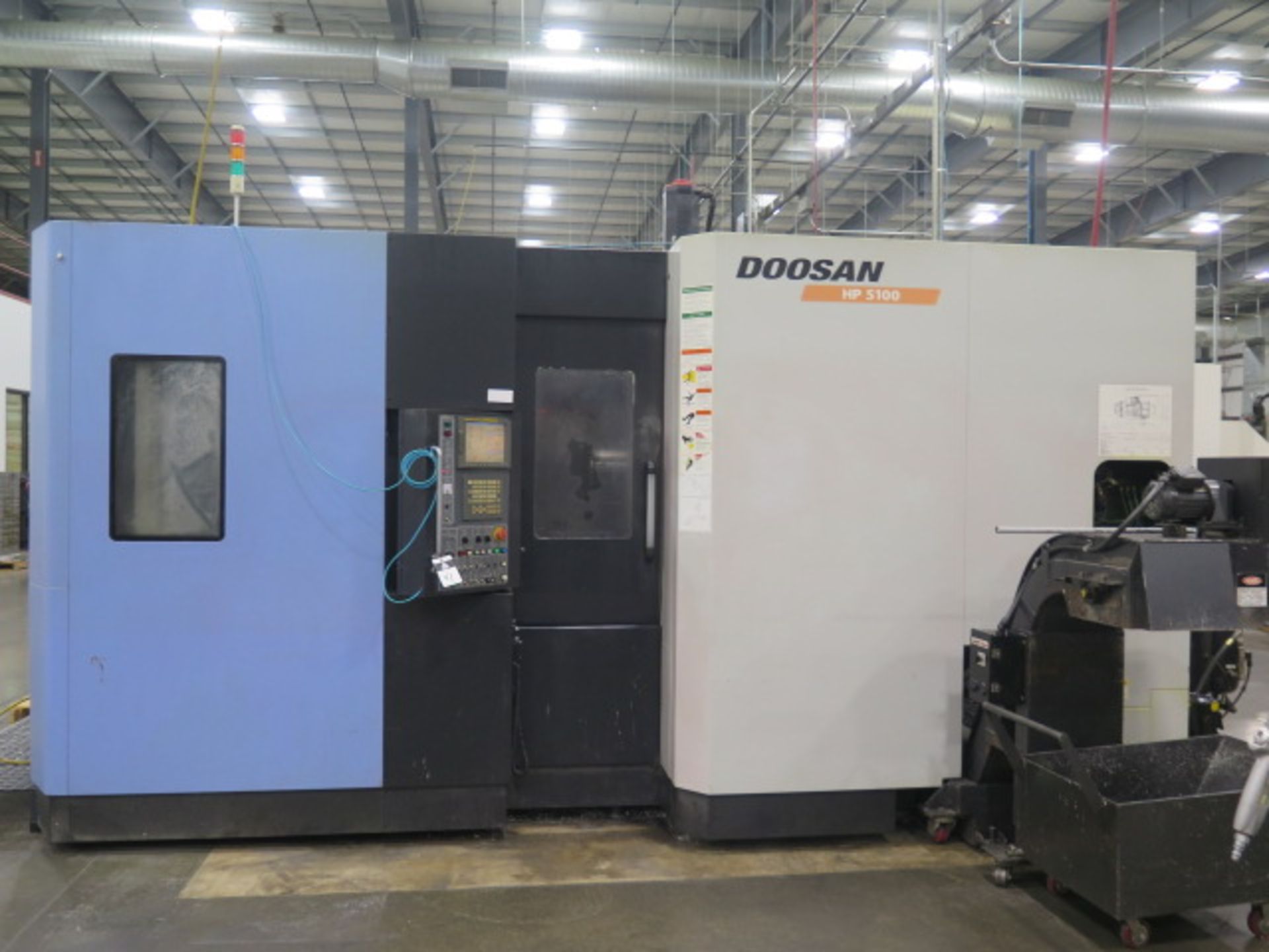 2008 Doosan HP5100 2-Pallet 4-Axis CNC Horizontal Machining Center s/n HP510161, SOLD AS IS