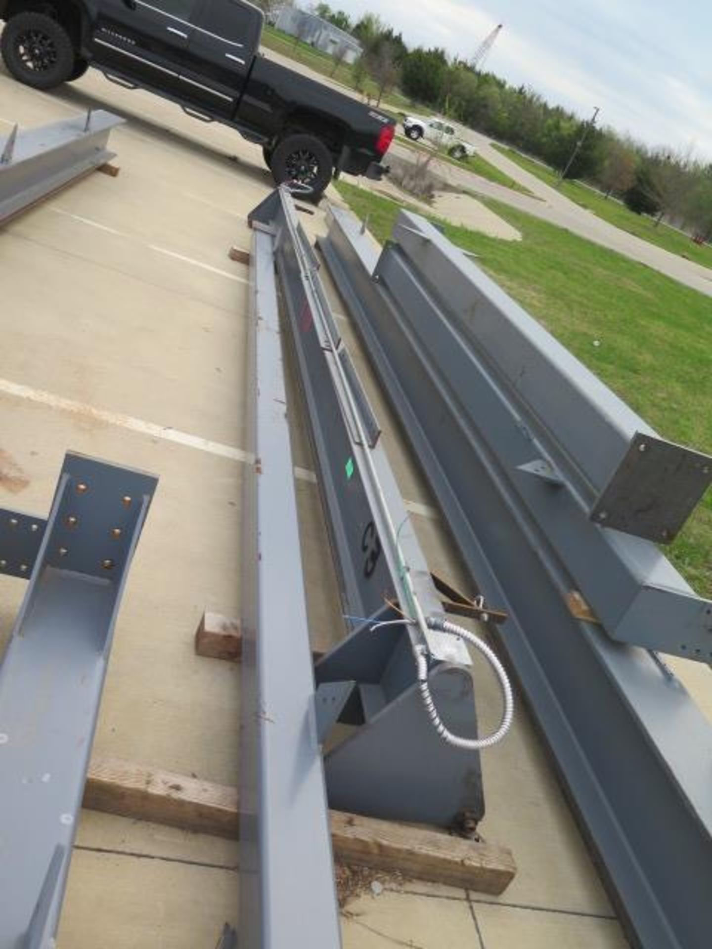 3 Ton Cap 20' Span x 30' x 14' 4-Post Free Standing Bridge Crane w/ Ecolift Electric Hoist (SOLD AS - Image 14 of 16