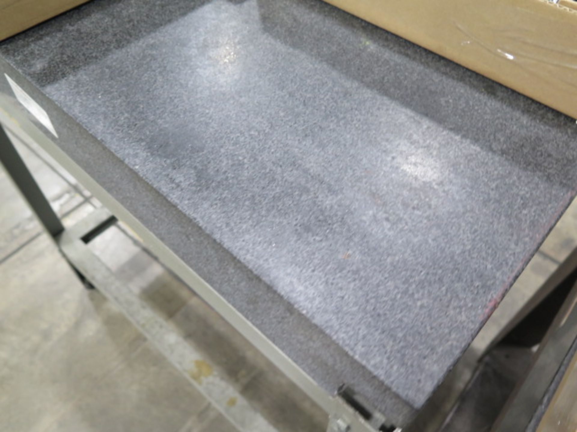 24" x 36" x 4" 2-Ledge Granite Surface Plate w/ Stand (SOLD AS-IS - NO WARRANTY) - Image 3 of 4