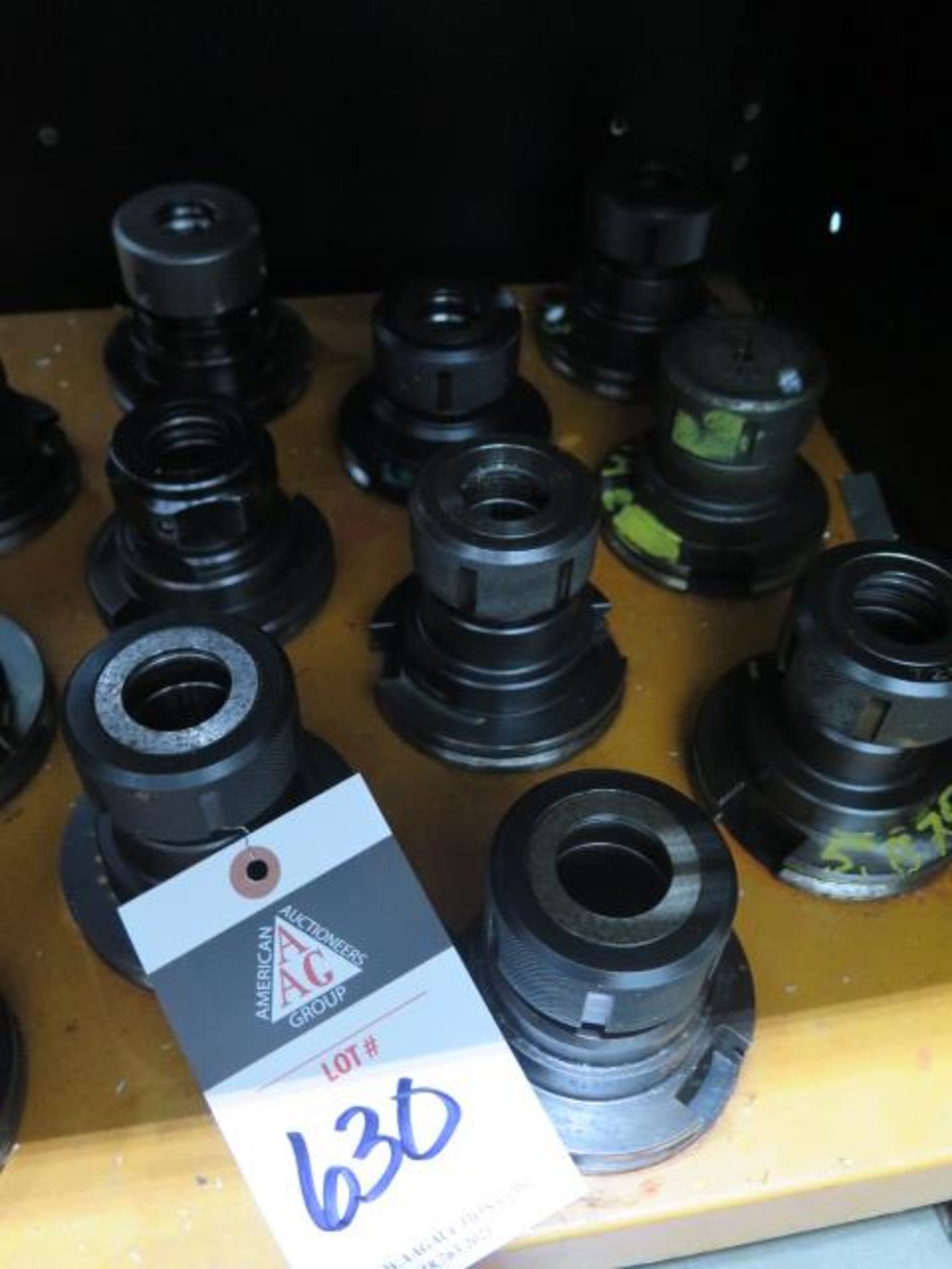 CAT-50 Taper TG100 Collet Chucks (9) (SOLD AS-IS - NO WARRANTY)